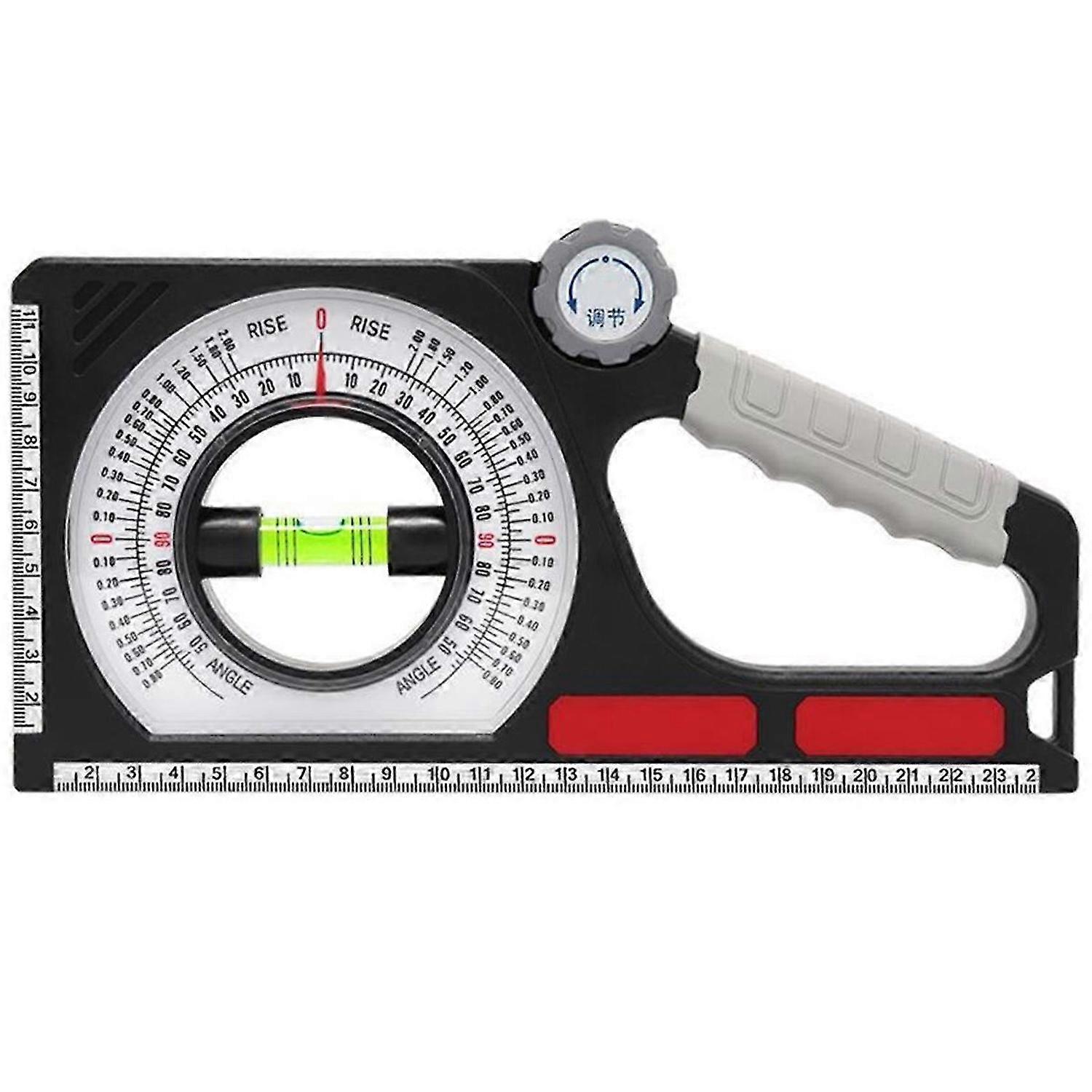 Portable Mechanical Angle Slope Measuring Instrument Magnetic Level Bubble Inclinometer Protractor S