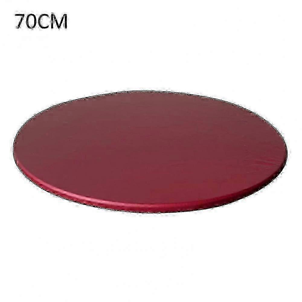 Waterproof Round Tablecloth Elastic Edge Wipeable Kitchen Protector for Home