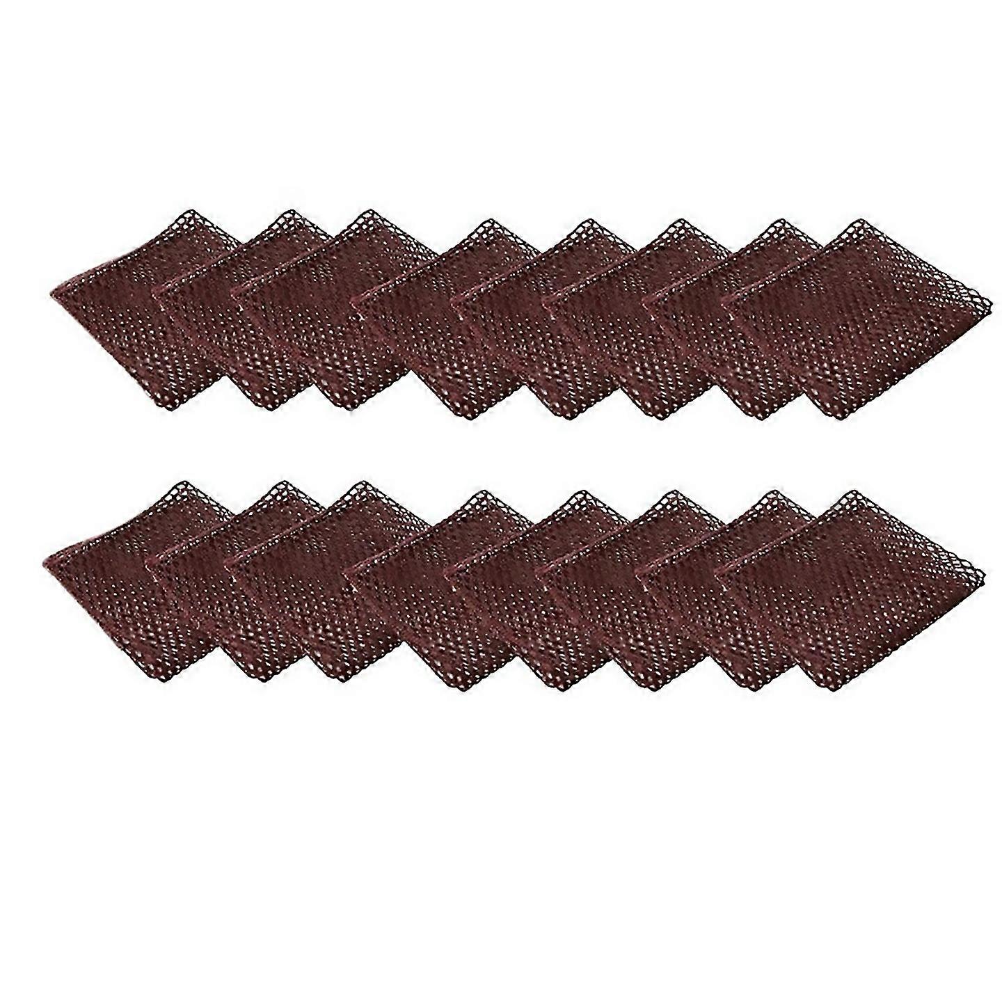 For 16pcs 3d Mesh Cleaning Cloth Multipurpose Meshbrown