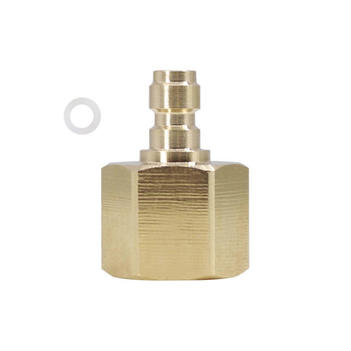 M16 Fill Adaptor Nipple Copper Quick Coupler Connector 8mm Disconnect Fittings M16 Female Threaded Copper Plug Socket