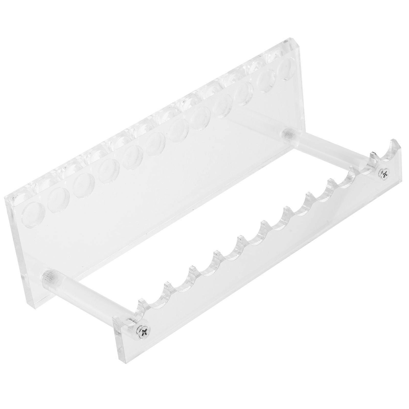 Acrylic Pen Holder Stand for Displaying 2Pcs Transparent Multi-Slots Pen Organizer