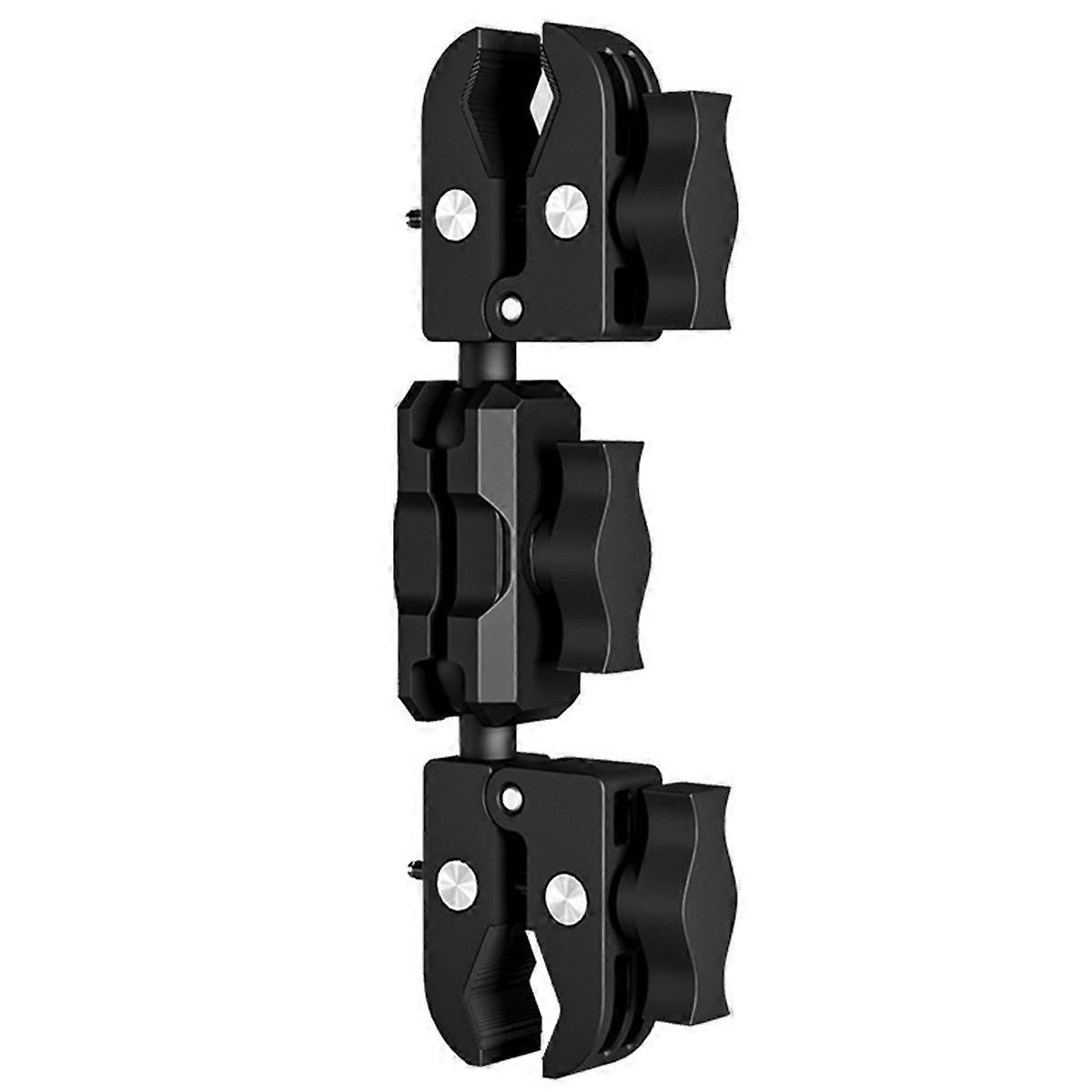 Camera Clamp Mount Clamp Adapter Double Head Multifunction Holder 9cm