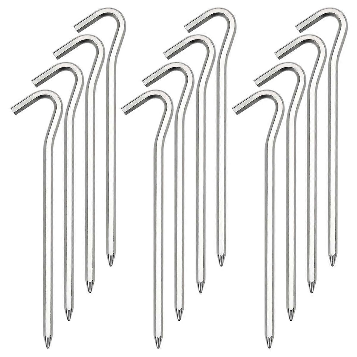tent stakes with hooks, hexagonal pole canopy stakes