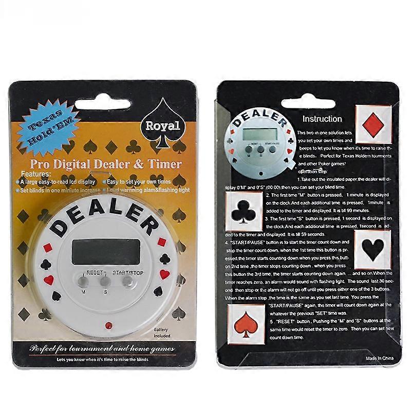 Casino Poker Tournament Timer Plastic Poker Chip Accessory #5