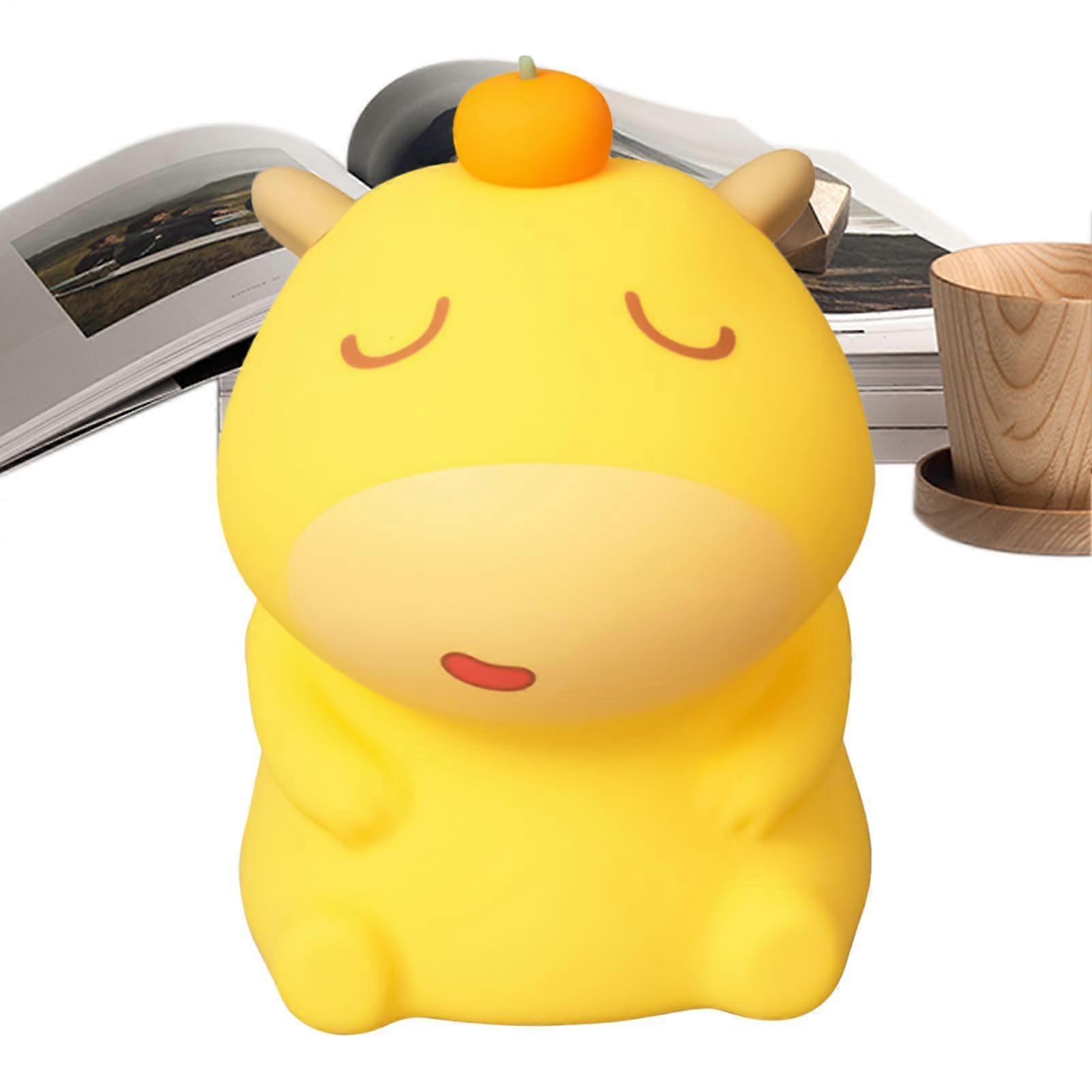Capybara Night Light USB Powered Silicone Lamp For Kids Nursery Office Desk