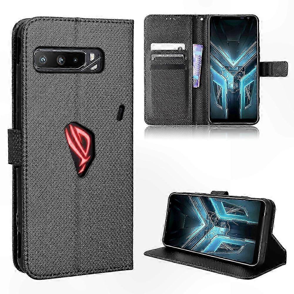 PU Leather Wallet Case with Magnetic Closure and Card Slots for Gaming Smartphones