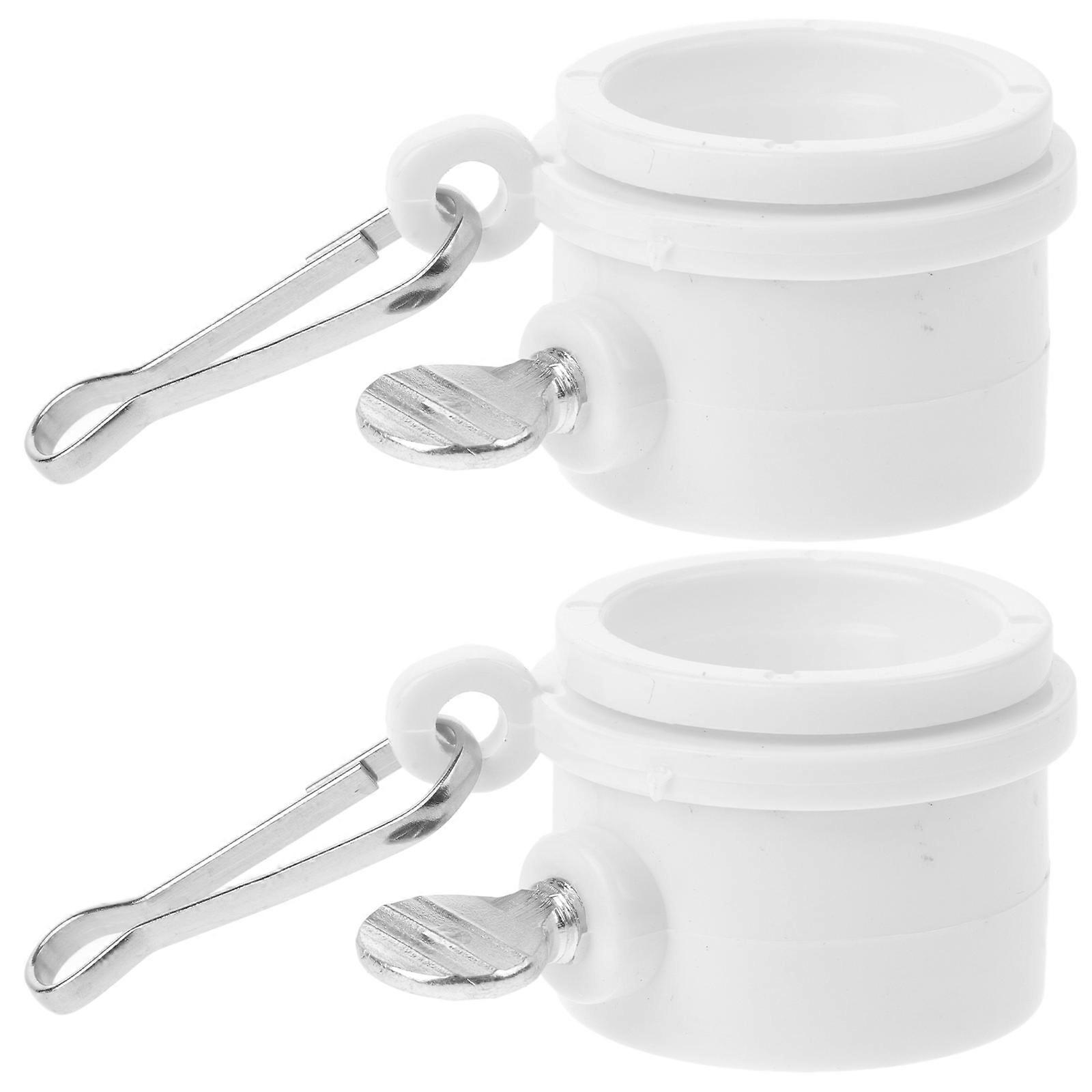 Rotating Flag Mounting Rings for Flag Pole Rings 3Pcs White