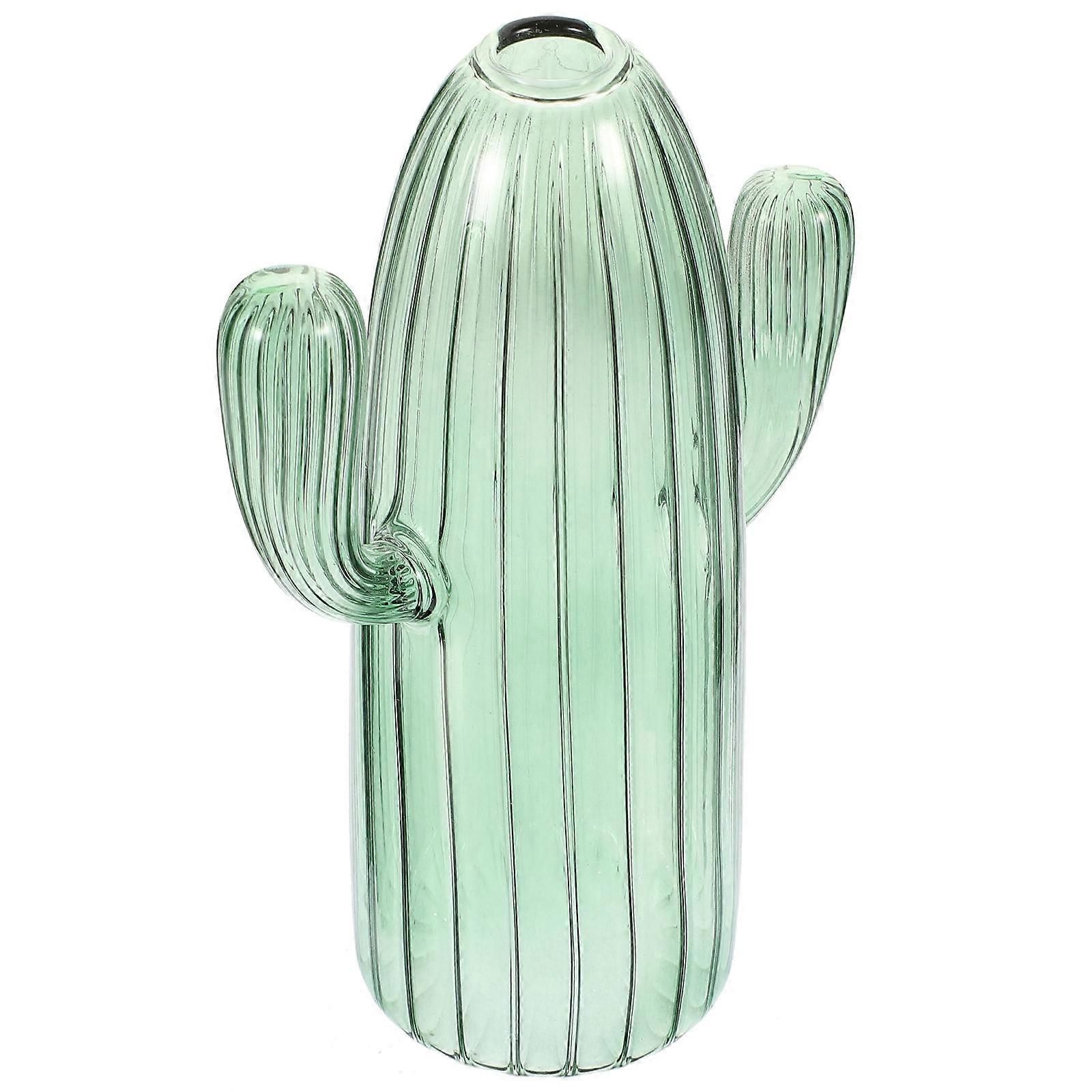 Glass Cactus Vase Hydroponic Vase for Storage Use 4Pcs