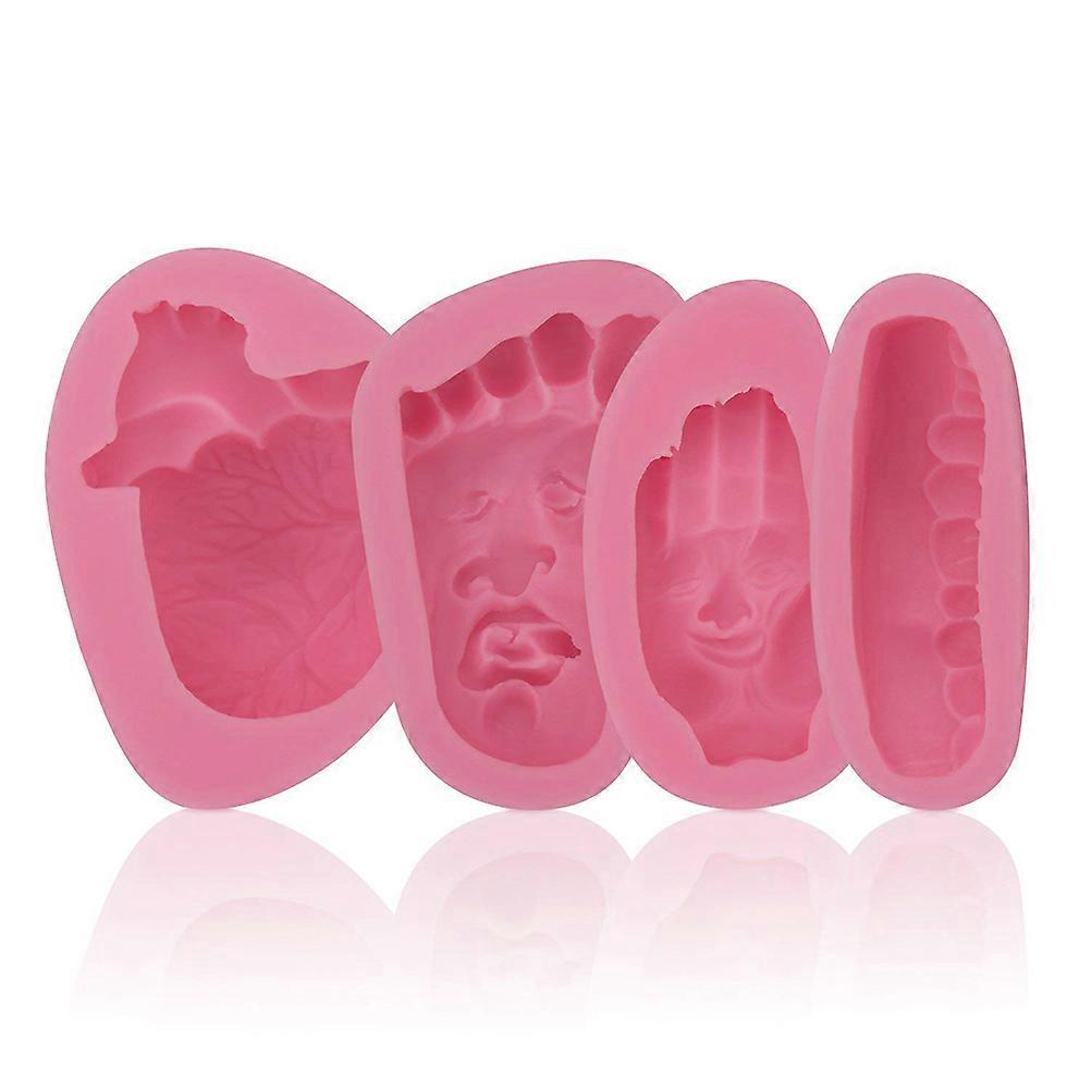 Pink Silicone Baking Mold for Heart Shape Cake Decorating