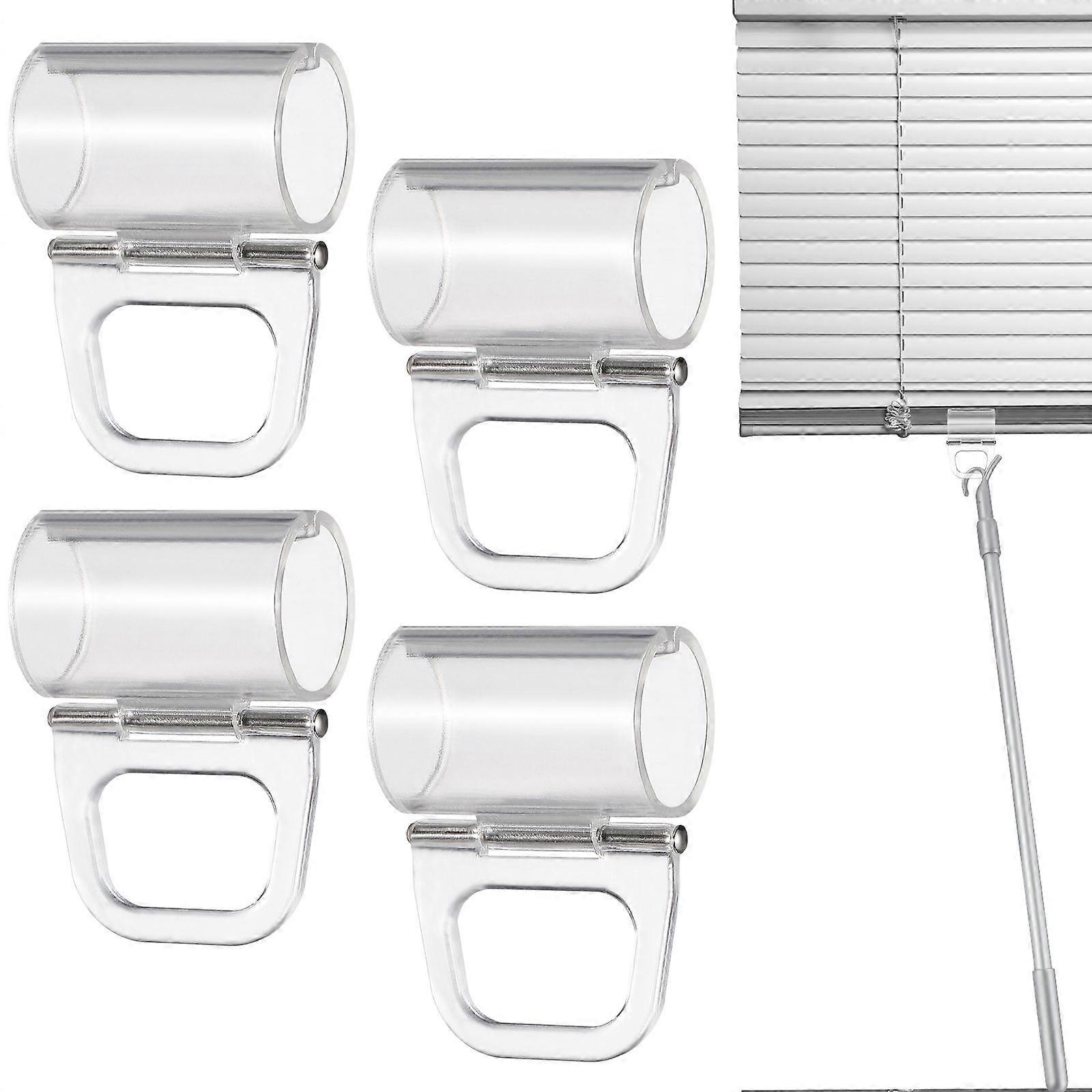 Plastic Curtain Valance Clips for Blind Fixing 12Pcs Transparent