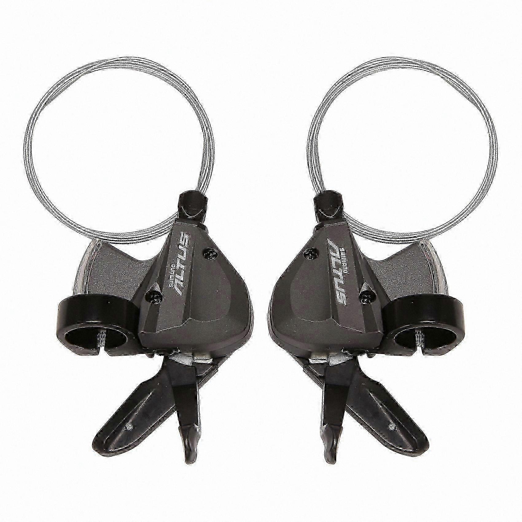 Bicycle 9-Speed Shifter Set with Cable for 3x9 Gear Configuration