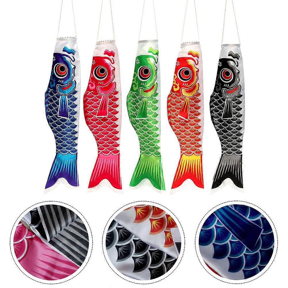 Japanese Carp Flag for Decor 20Pcs Multi-Purpose Fish Flags
