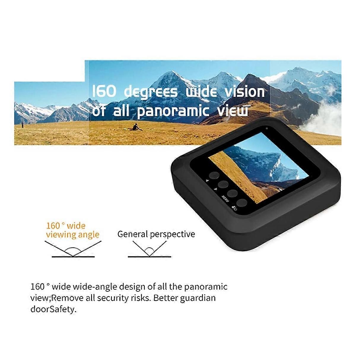 Door Viewer Security Camera, Intelligent Doorbell, 2.4 Inch LCD Screen, Digital Door Surveillance Ca