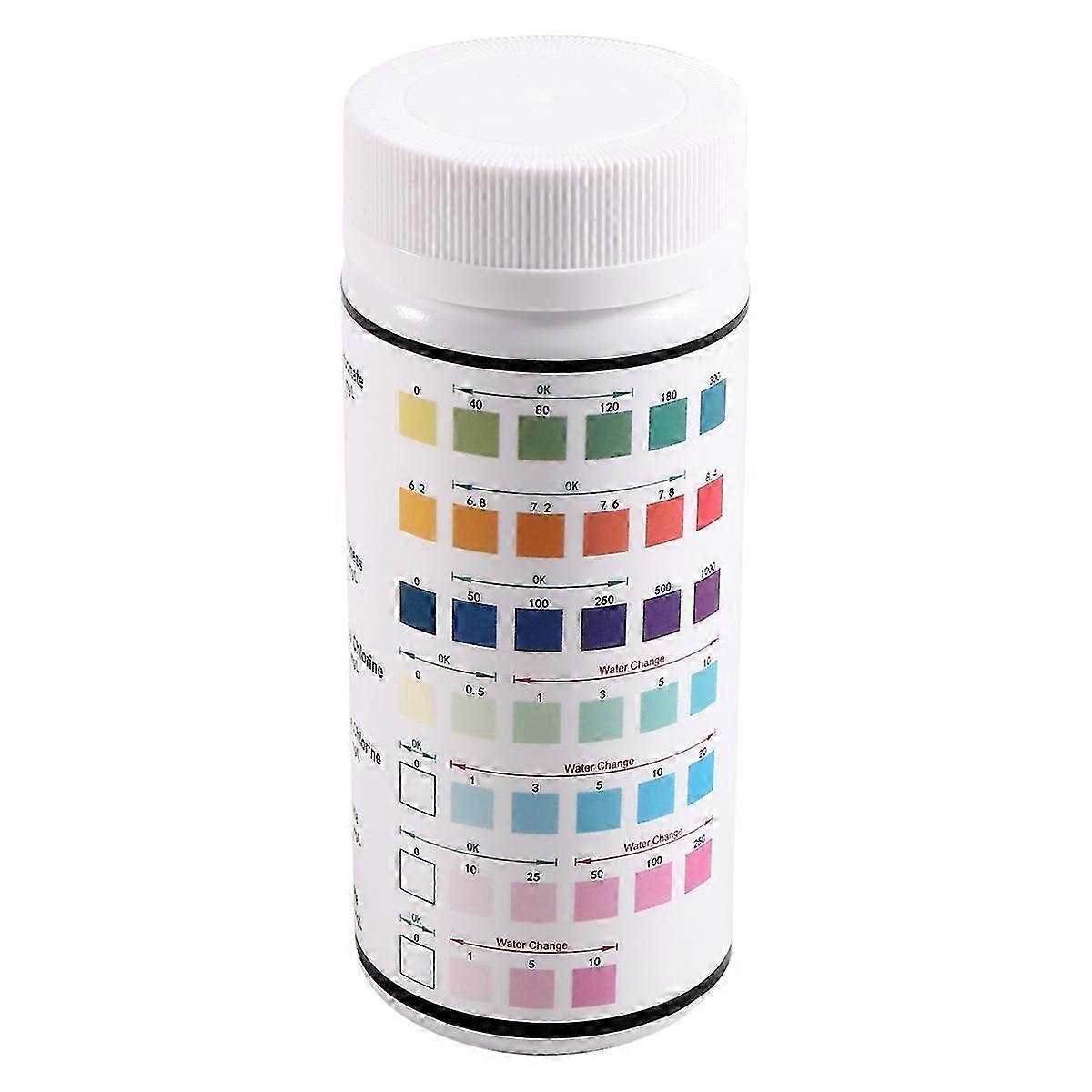 7-in-1 Pool Test Strips - 100 Count - Accurate Water Testing Kit