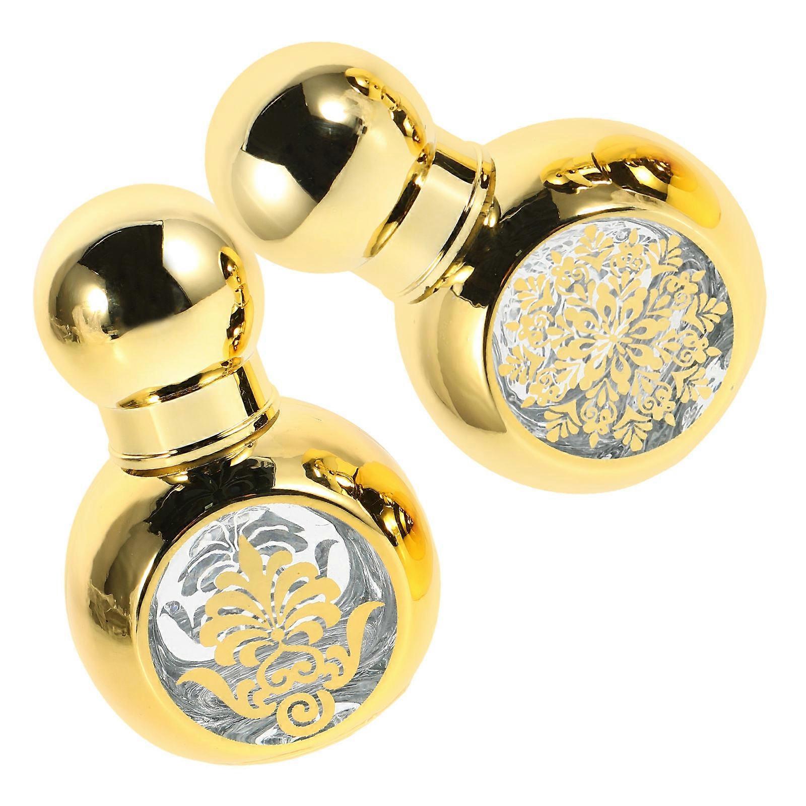 Roller Ball Bottle Perfume Storage Glass Mini Roller Ball Bottles Portable High-End Design Travel 15ml 2Pcs