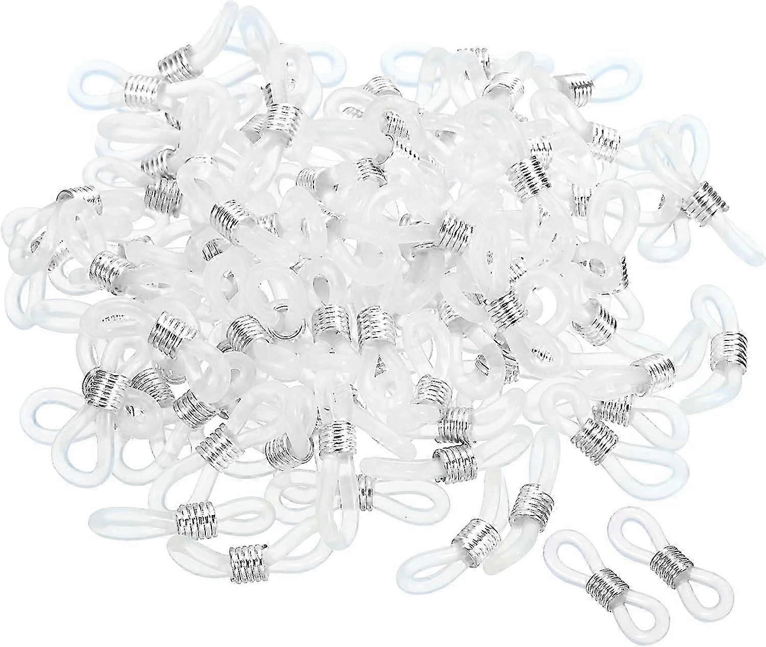 Eyeglass Chain Connector, Adjustable Anti Slip Silicone Rubber Strap Holder Chain End Loop 2025