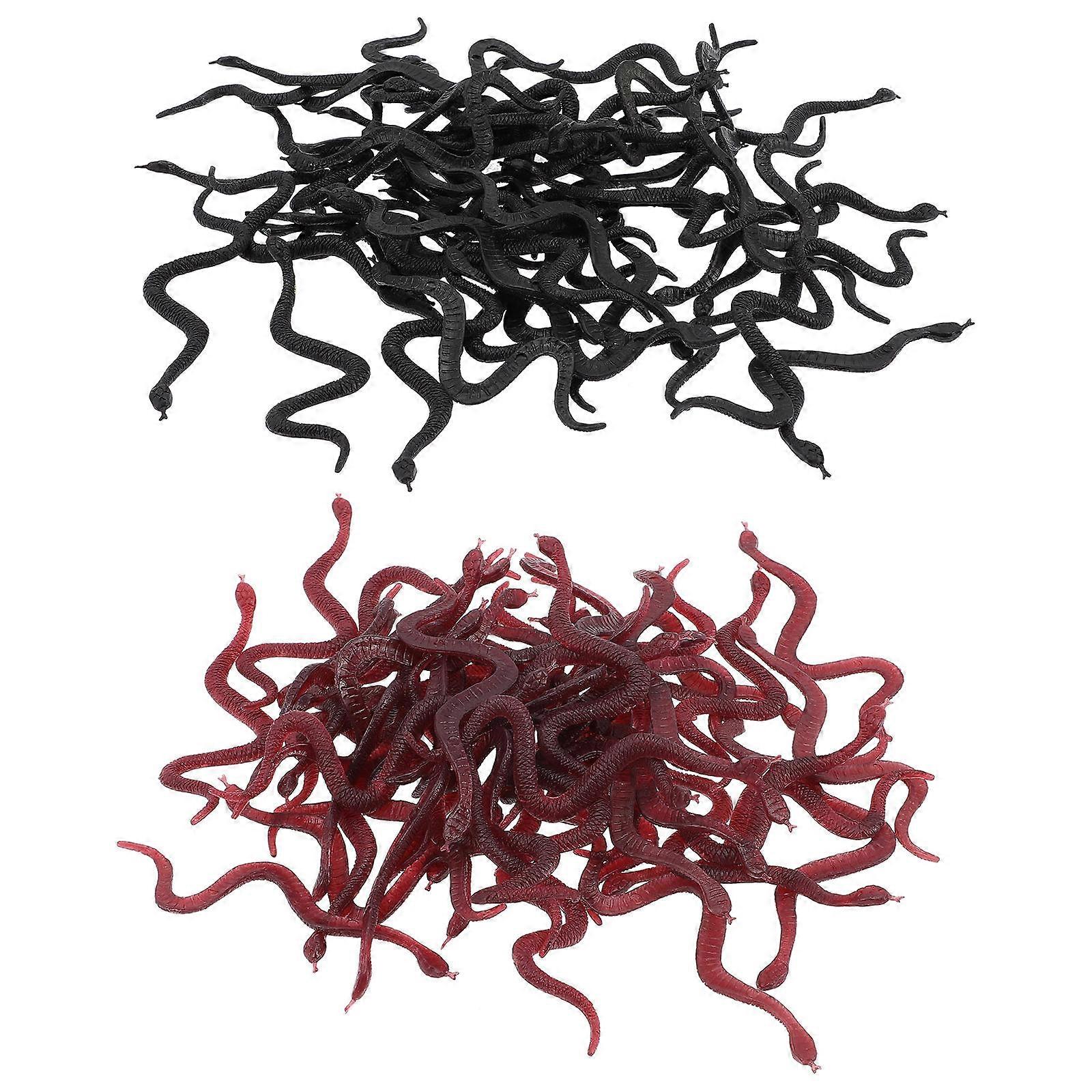 Realistic Halloween Snake Toys For Kids 200Pcs Assorted Color Educational Prop To Enhance Creativity