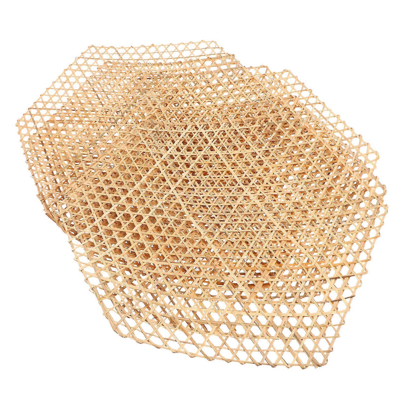 Handmade Bamboo Mat Bamboo Mats for Kitchen 6Pcs Decorative Plate Mats