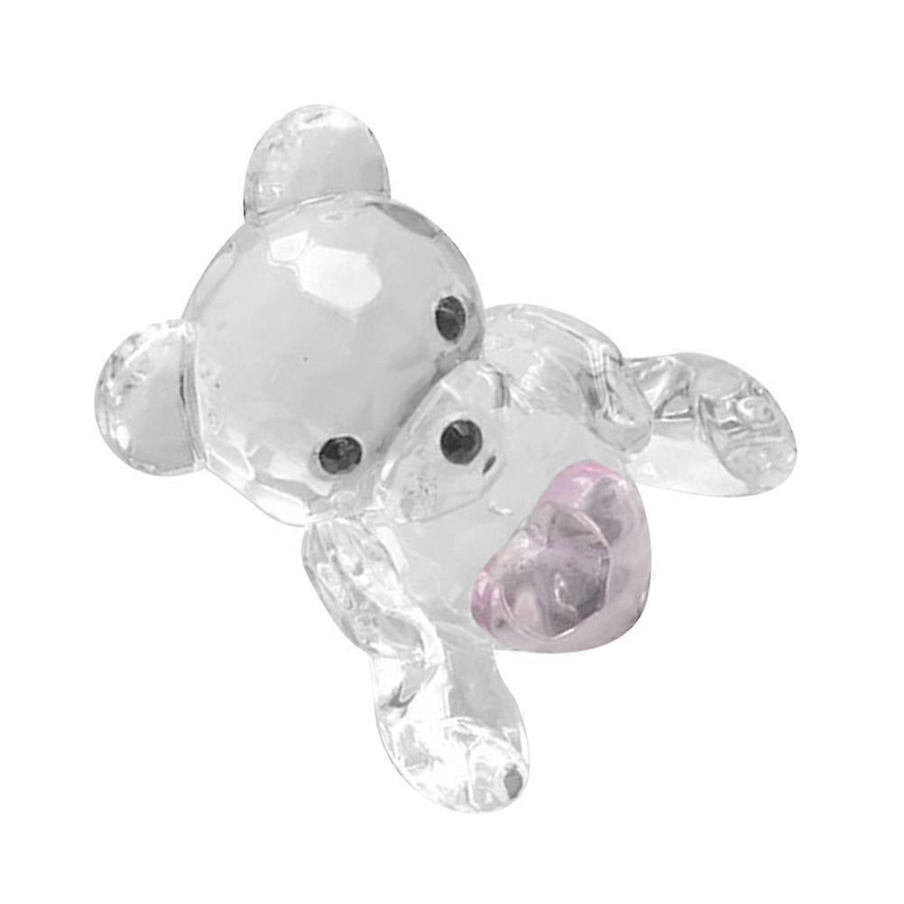 Crystal Bear Ornament for Decoration with Elegant and Delicate Look