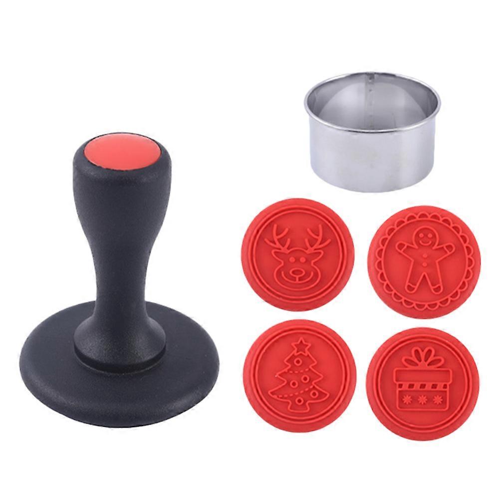 Silicone Cookie Mold Christmas Baking Mold for DIY Use 1Set Red