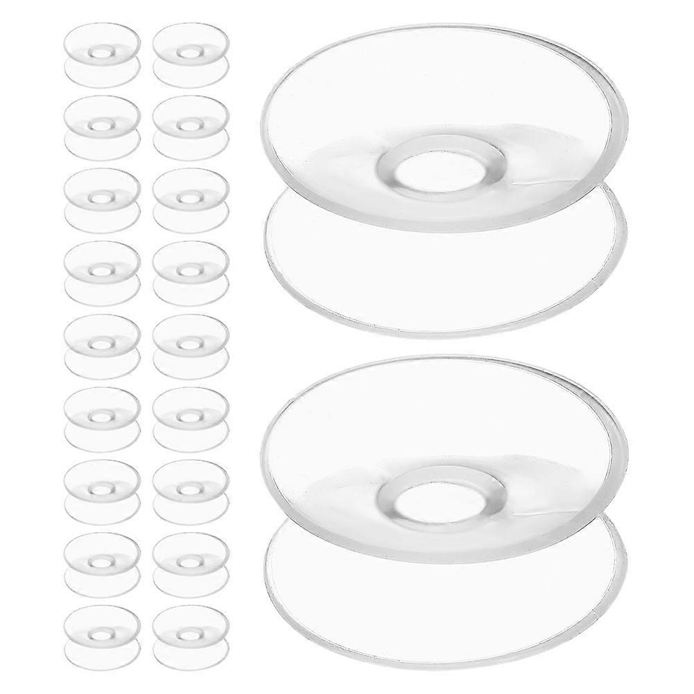 Transparent PVC Suction Cups for Smooth Surfaces 40Pcs Double Sided Pads