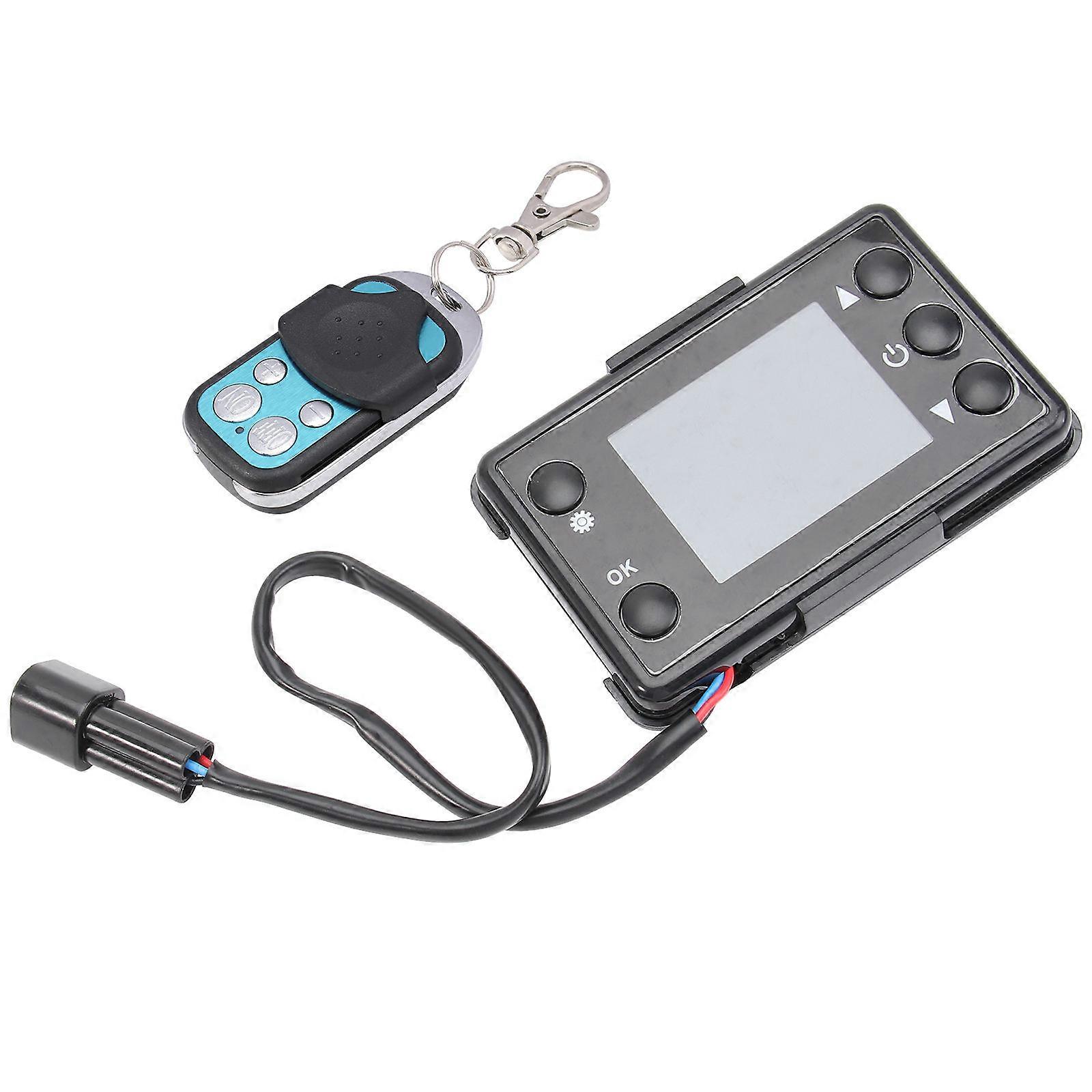 Car Heater Controller for Vehicle Use 10X6.5cm Black Timing Control 2Set