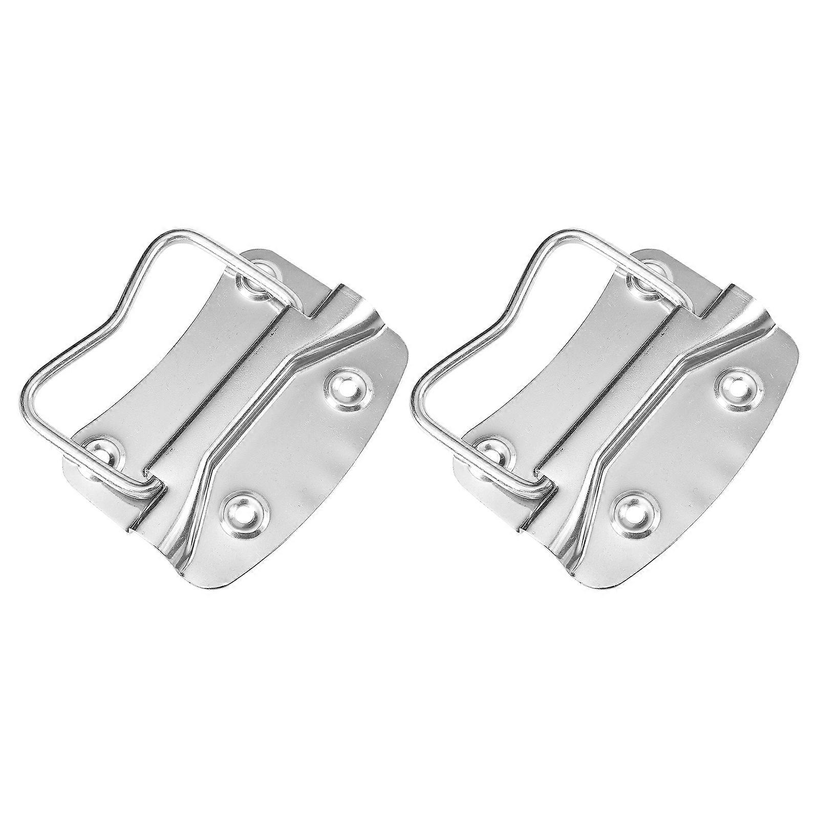 Toolbox Pull Handle Stainless Steel Folding Handle for Toolbox Use 2Pcs