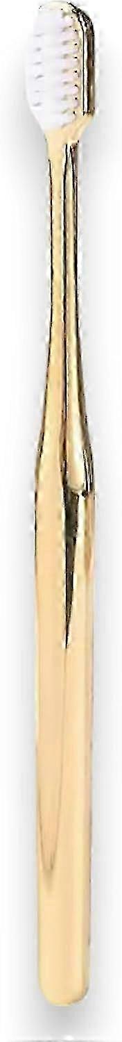 The 2025 luxury gold travel toothbrush has an extra soft, BPA-free ultra-soft bristle and is a premium soft toothbrush