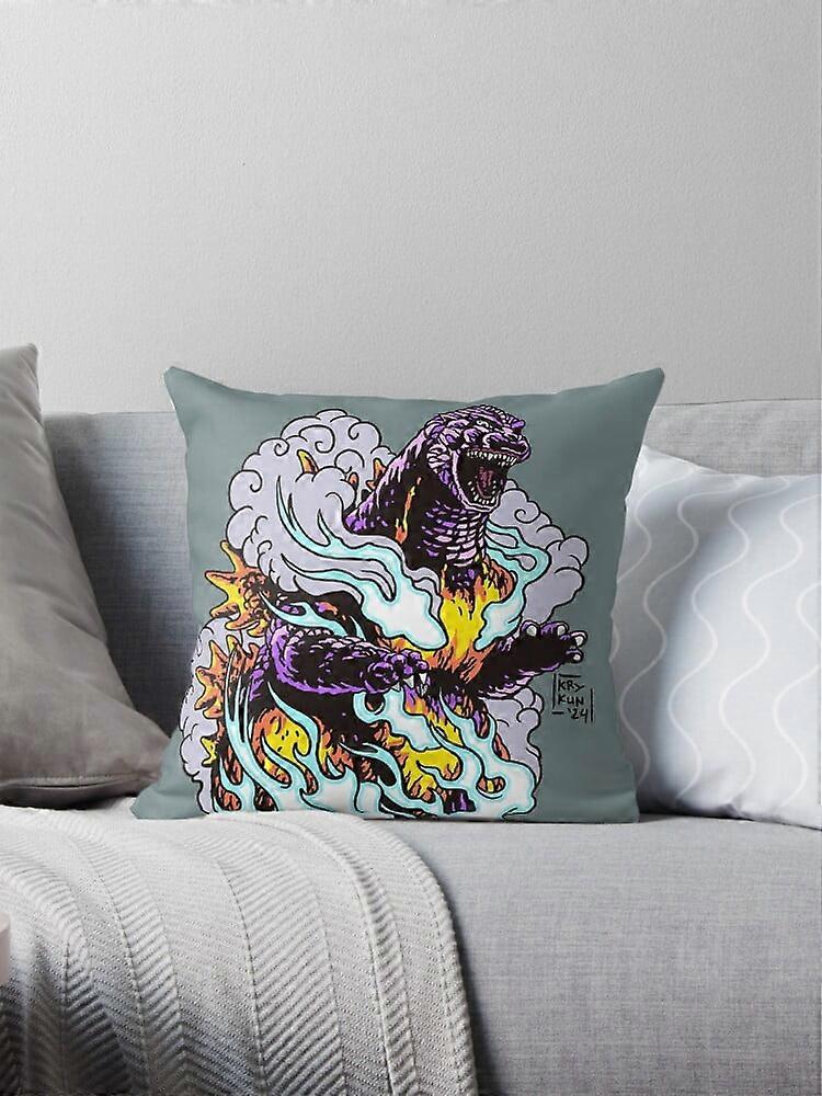 AIVO Burning Godzilla, Shin version Throw Pillow Covers Cases Cushion Cover Case Sofa Two Side