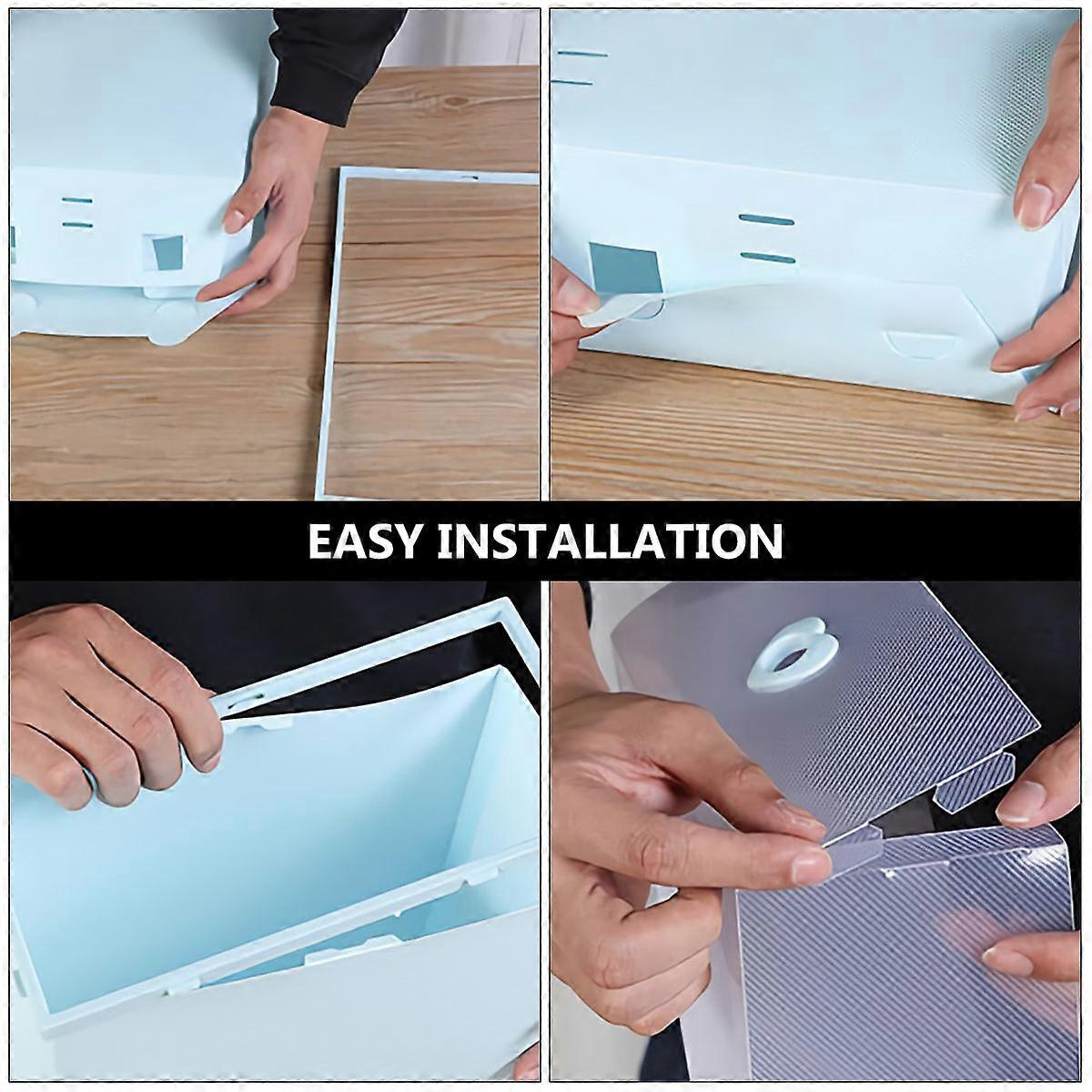 Shoebox Thickened Plastic Drawer Storage Box for 3Pcs Sneakers Containers