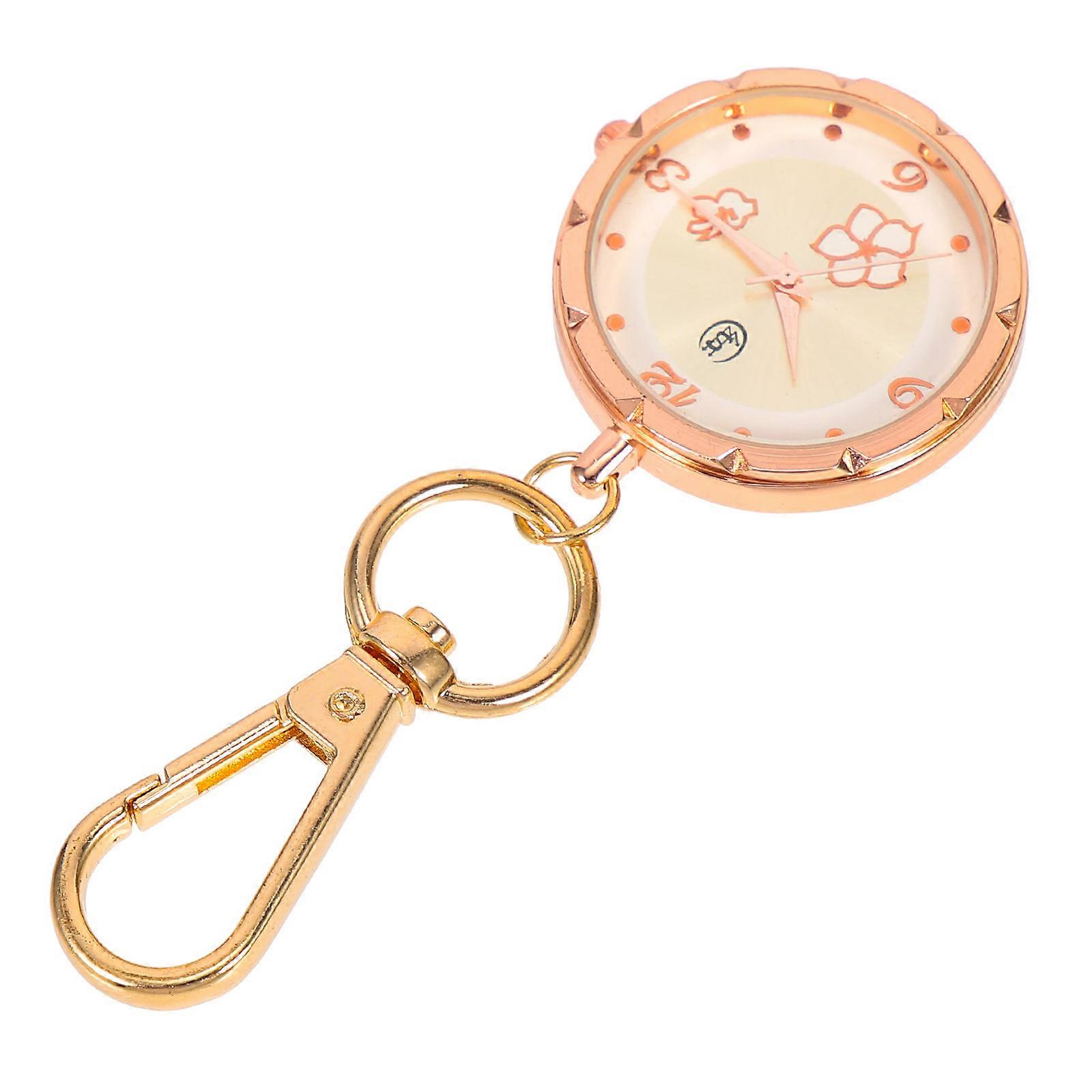 Golden Pocket Watch Nurse Key Buckle for Medical Use 3Pcs Set with Precision