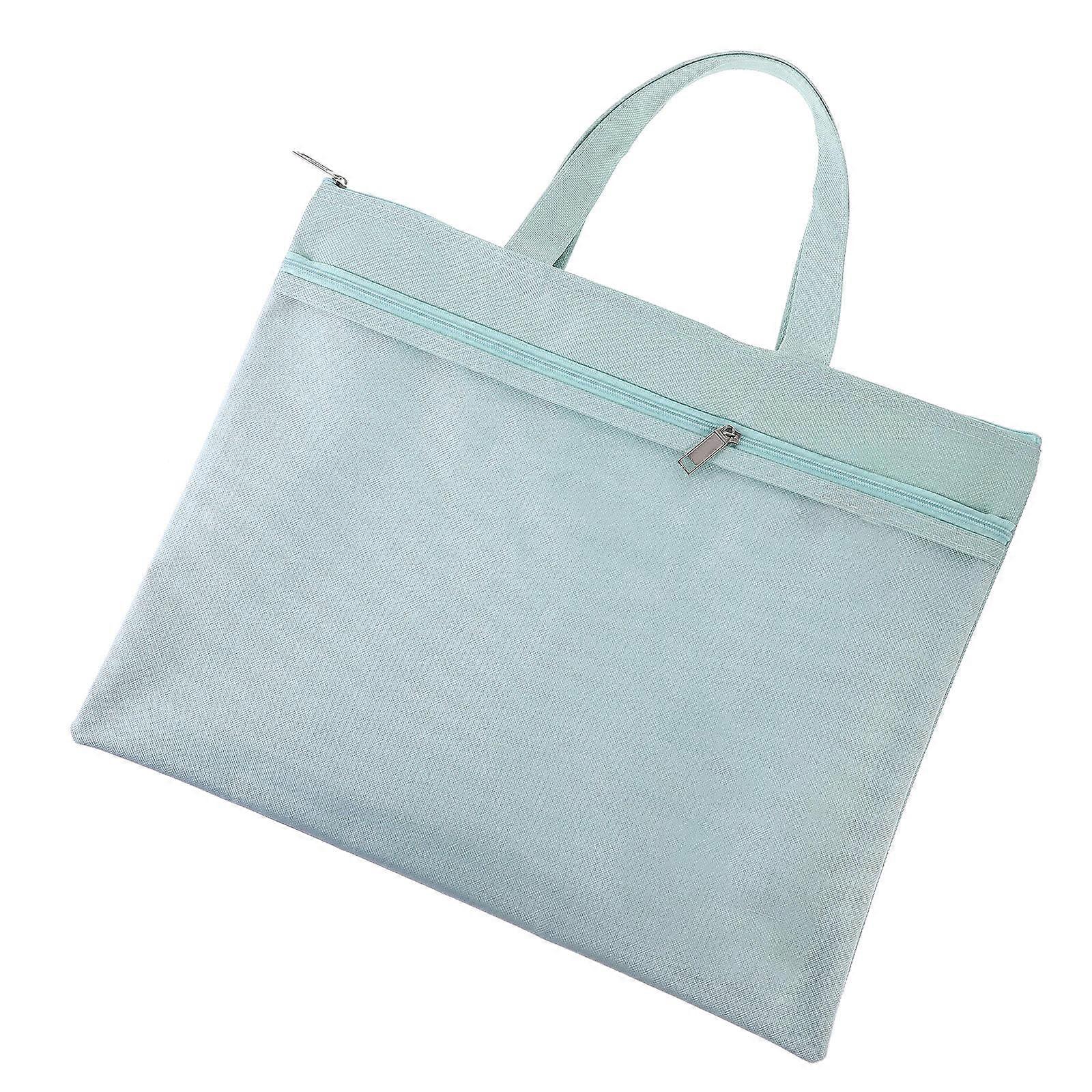 Assorted Color Handheld Nylon Zipper Pouch for Document Storage 4Pcs Pack