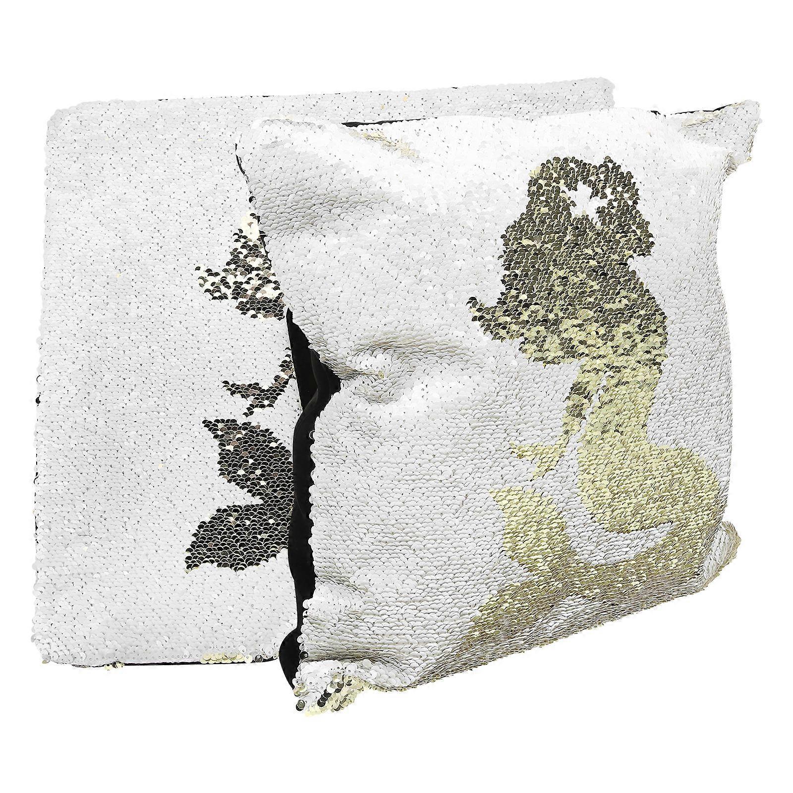 Comfortable Sequins Cushion Pillow Covers for Household Use 8Pcs Set