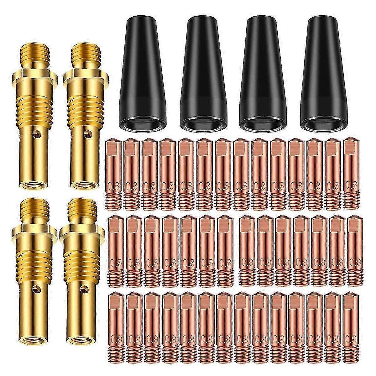 Flux core welding nozzle tips - 50PCS gasless MIG gun kit