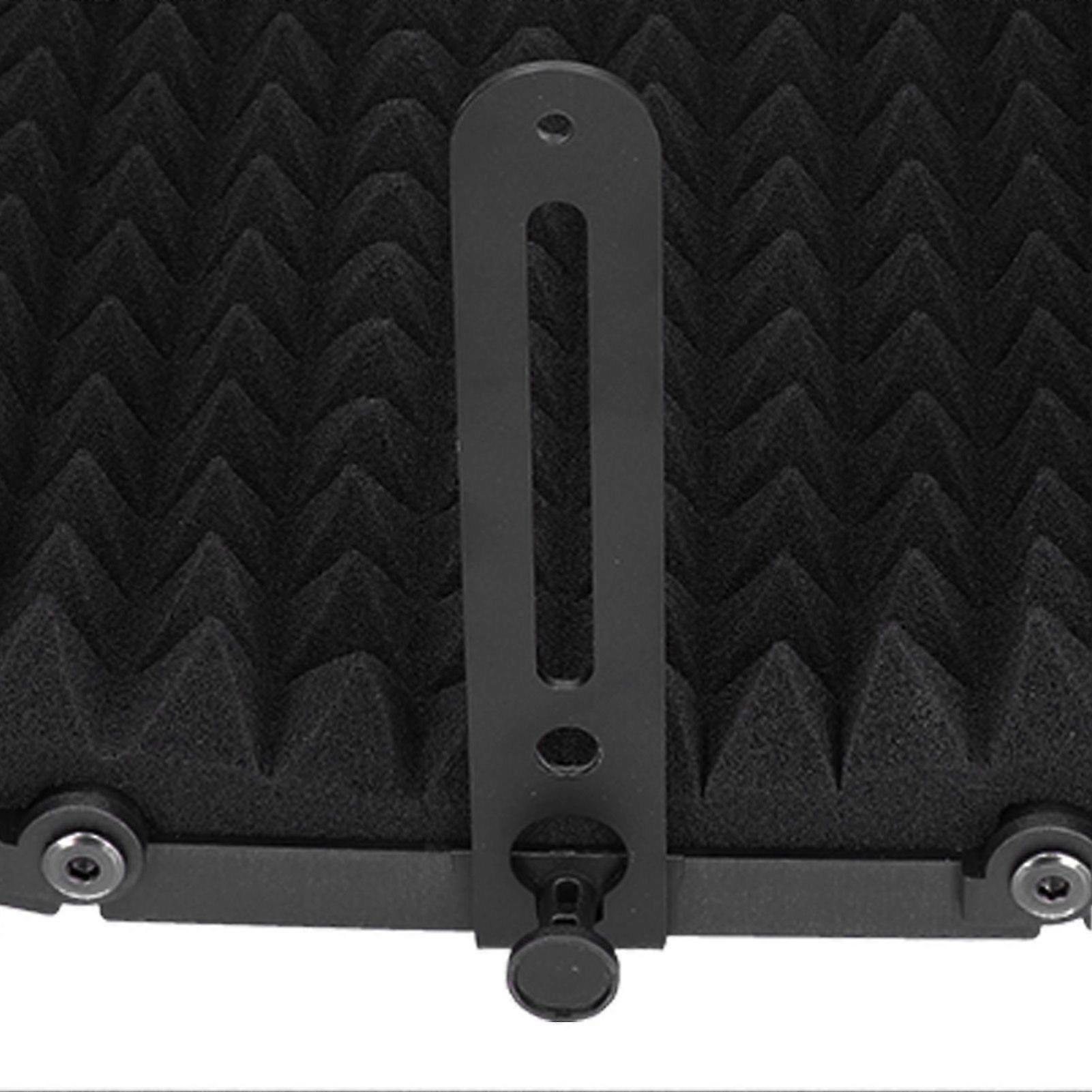 Microphone Isolation Shield Foldable Mic Sound Absorbing Foam Reflector for Studio