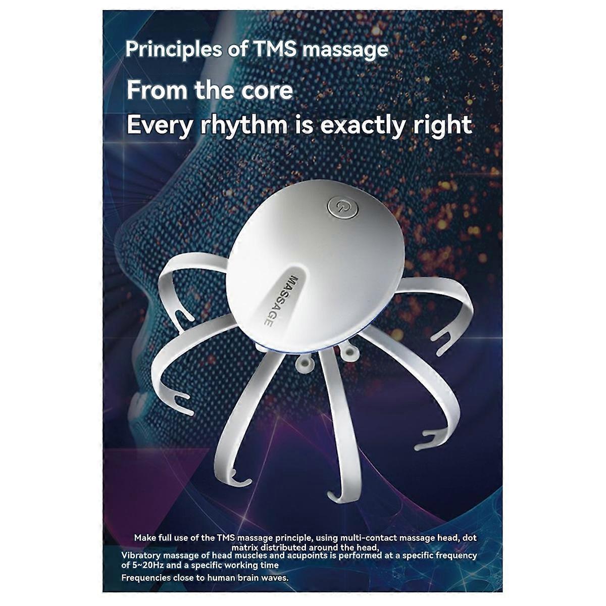 Electric Octopus Head Massager Dual-Use Wireless for Head