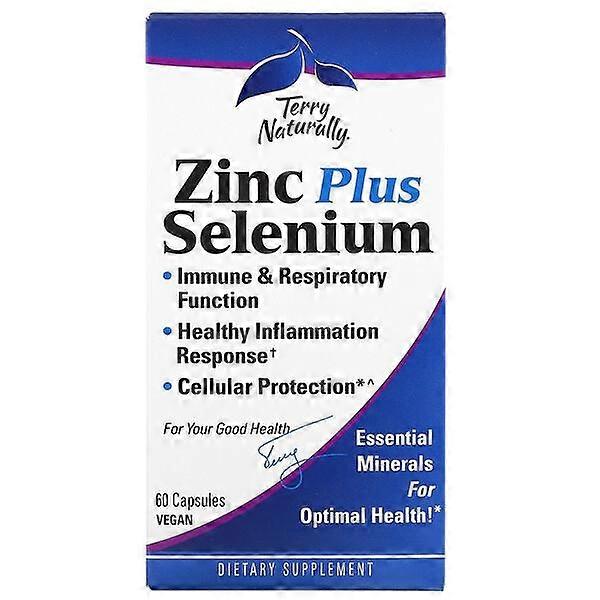 Terry Naturally, Zinc Plus Selenium, 60 Vegan Capsules