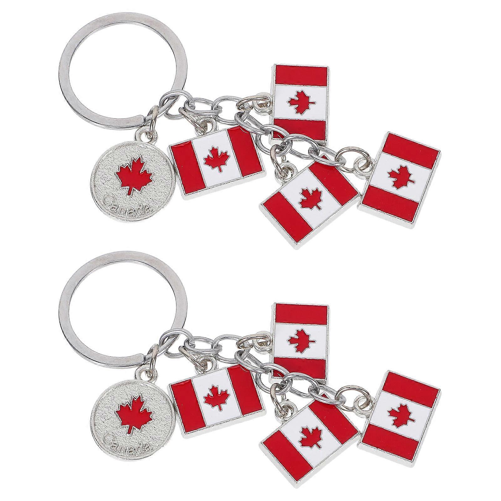 Maple Leaf Accessories Stylish Keychains 10Pcs for Handbag and Backpack Decoration