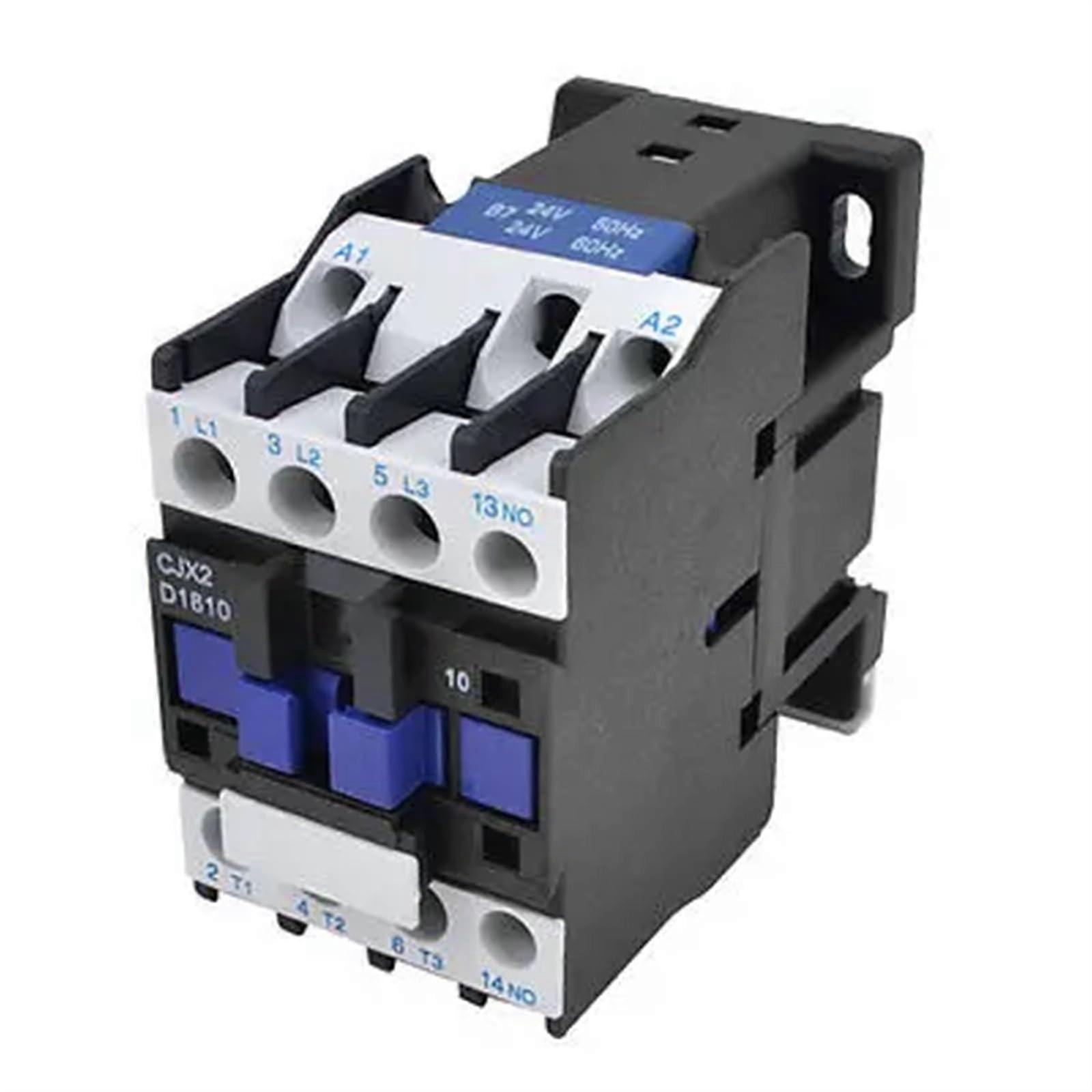 3 Poles 1 NO 24V AC Coil Contactor For Motor Control Industrial Motor Starter 24V Coil