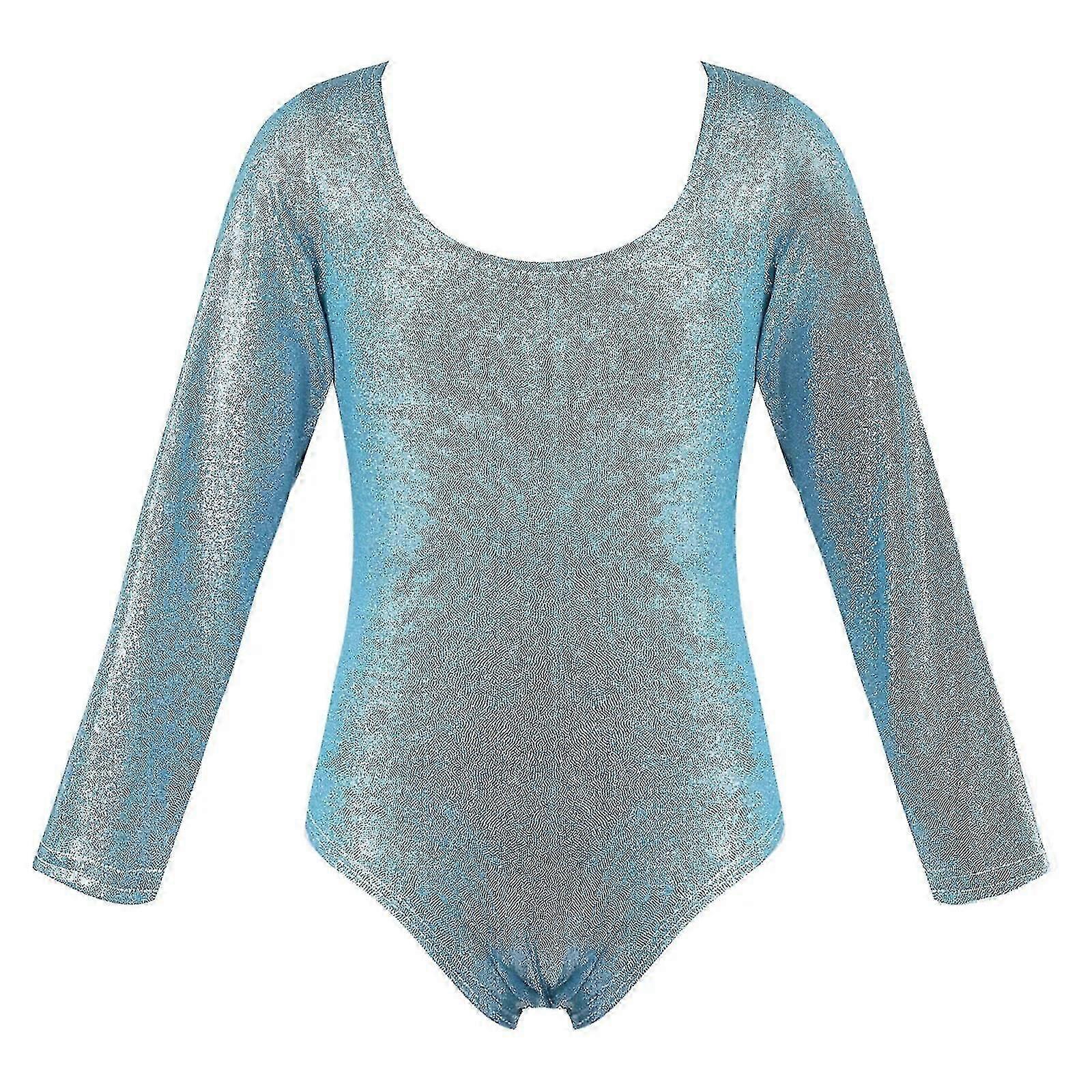 الاطفال الرياضة بذلة طويلة الأكمام تألق الجمباز bodysuit للفتيات اليوغا الباليه الرقص التزلج ليوتار ازياء ألعاب القوى