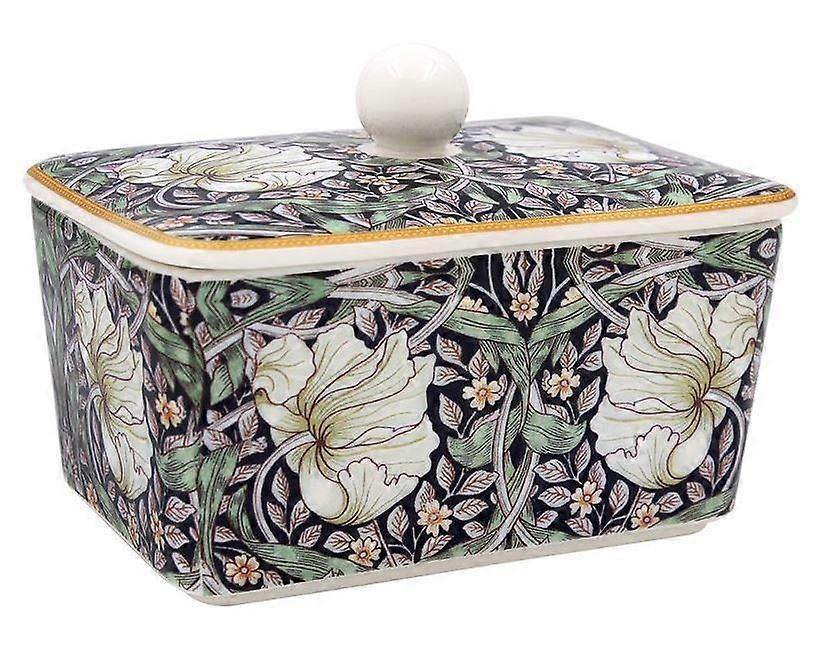 Pimpernel Butter Dish Fine China Multi Color Elegant Design for Butter Storage Kitchen Smooth