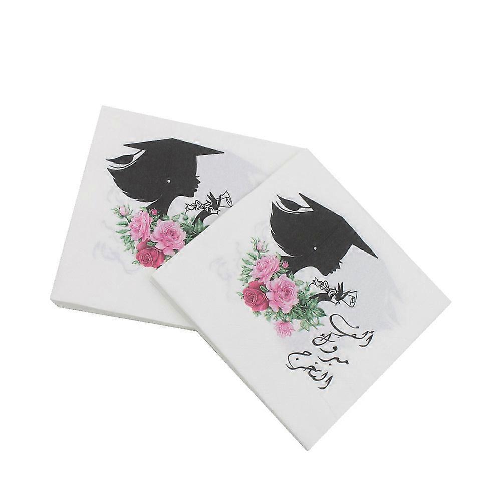 Doctor Hat Paper Napkins for Party Use 40Pcs Disposable Printed Napkins