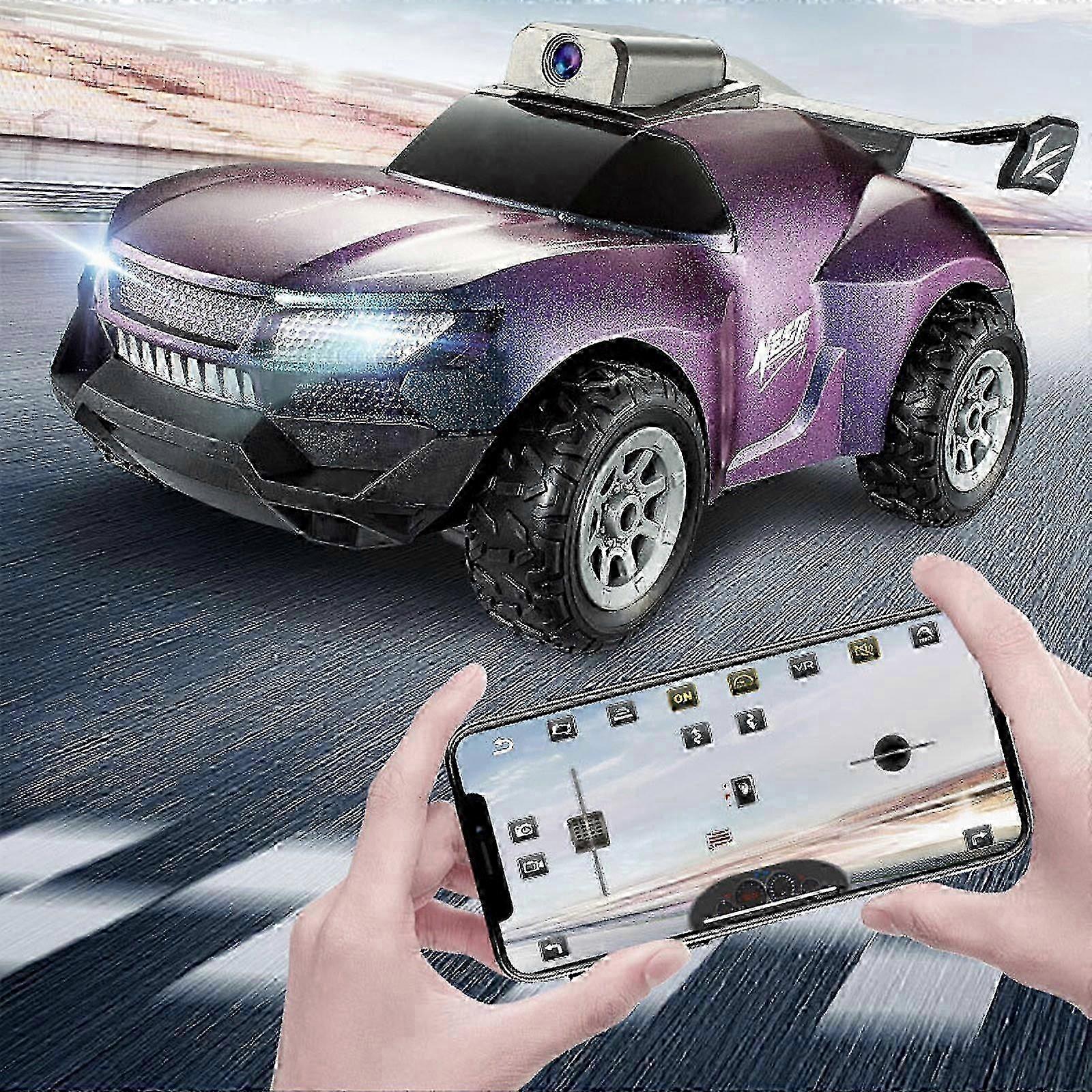 Fpv Rc Car With Hd 1080p Camera, 2.4ghz Remote Control Car Speed Adjustable Electric High Speed Vehicle With Colorable Shells For Kids Adult