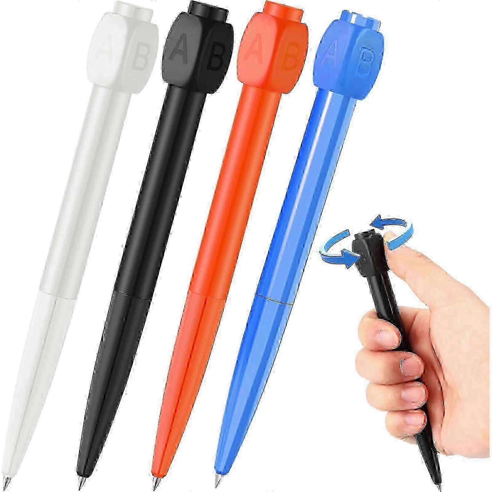 Fidget Spinner Pen Fidget Pen Spinner με ABCD Rotation Cap Βοηθήστε τη λήψη αποφάσεων κατά του στρες Μειωτής άγχους Στυλό διαρκείας Gadget Creative Stress Re