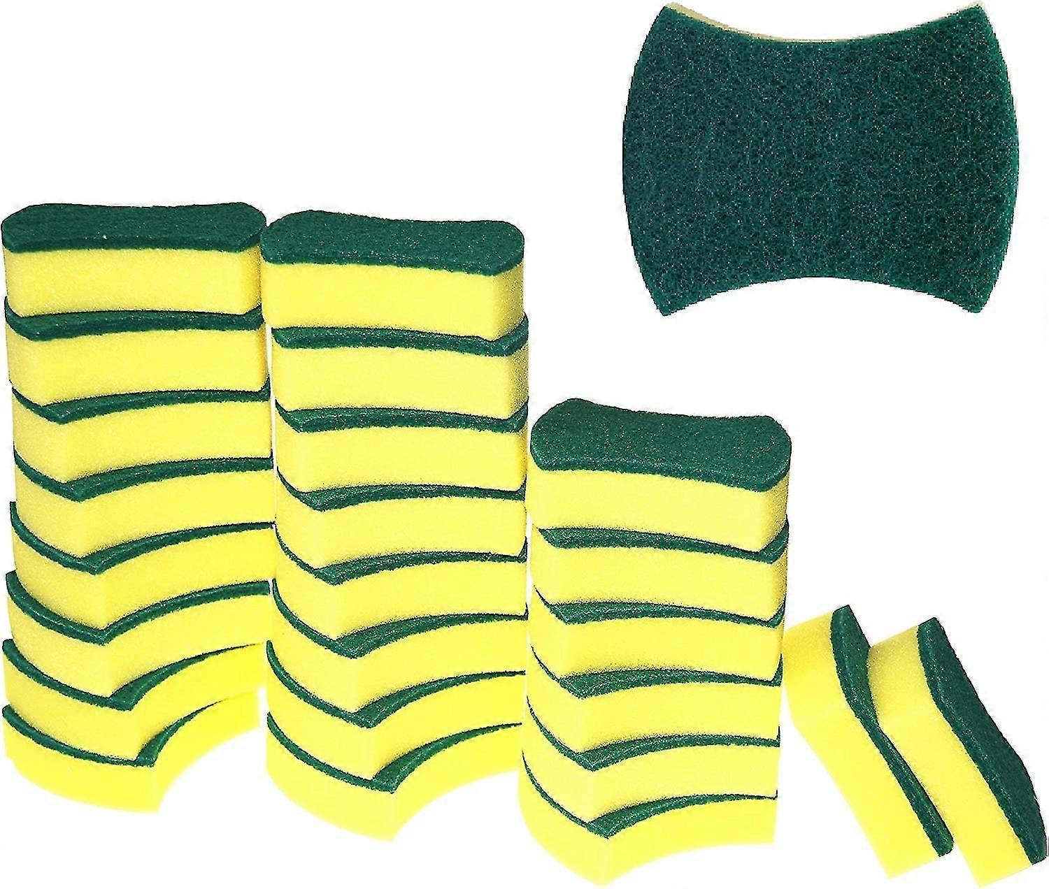 Bucătărie bureți de curățare, eco non-zero pentru vas, scrub Bureți (pachet de 24)