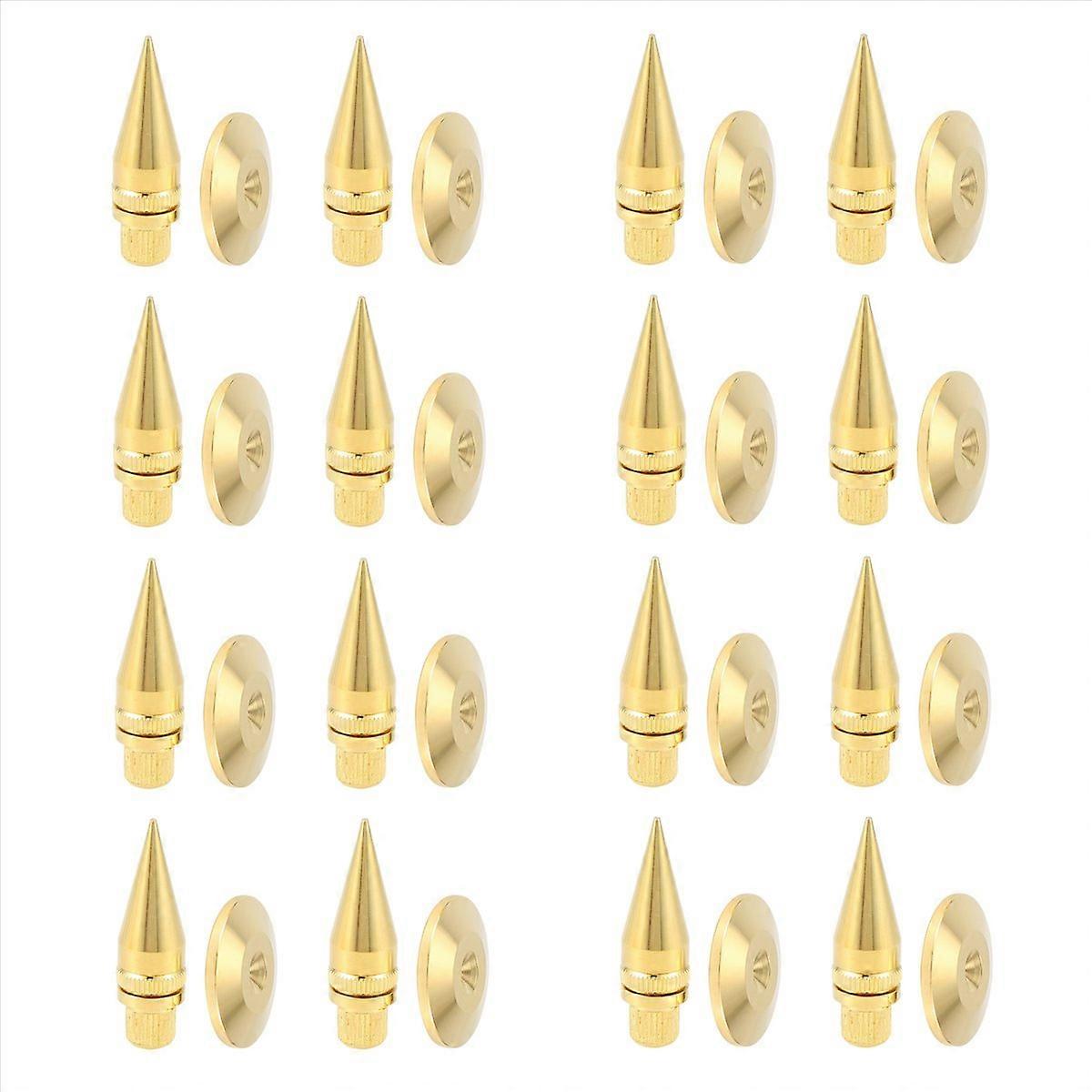 16 زوجا من النحاس المتكلم سبايك عزل الوقوف + قاعدة وسادة قدم حصيرة