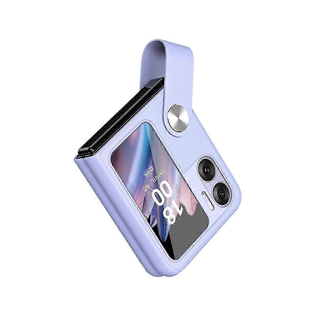 TPU Stand Cover Portable with Hand Strap Mobile Phone Shell Washable Adjustable Foldable Fall for Fi