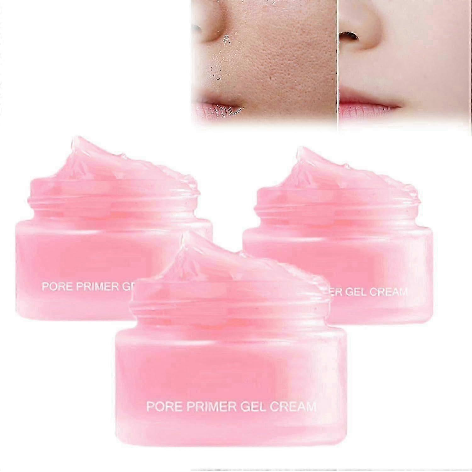 Pore Primer Gel Cream, Foundation Pore Shrink Cream Magical Perfecting Base Face Primer Pore Gel Cream, Invisible Pore Isolation Concealer