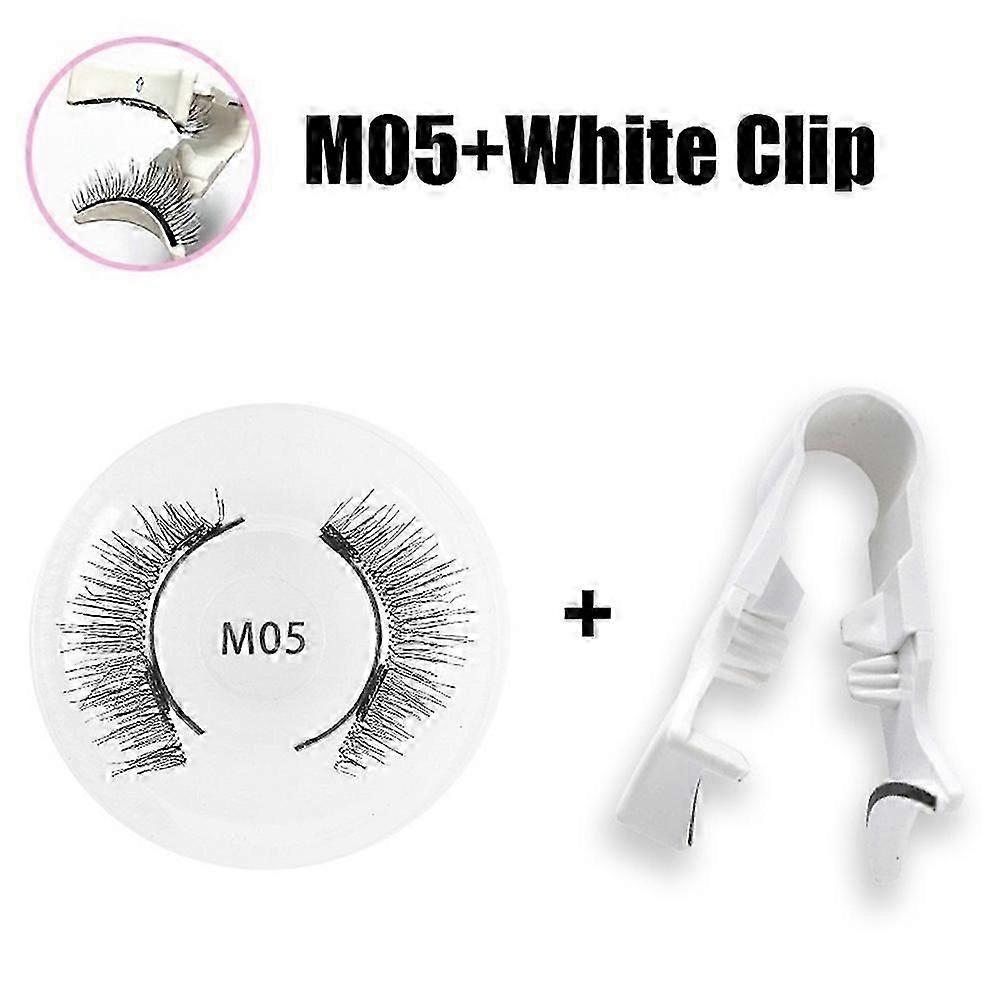 Reusable Natural Magnetic Eyelashes with Applicator No Glue Needed Lashes Kit