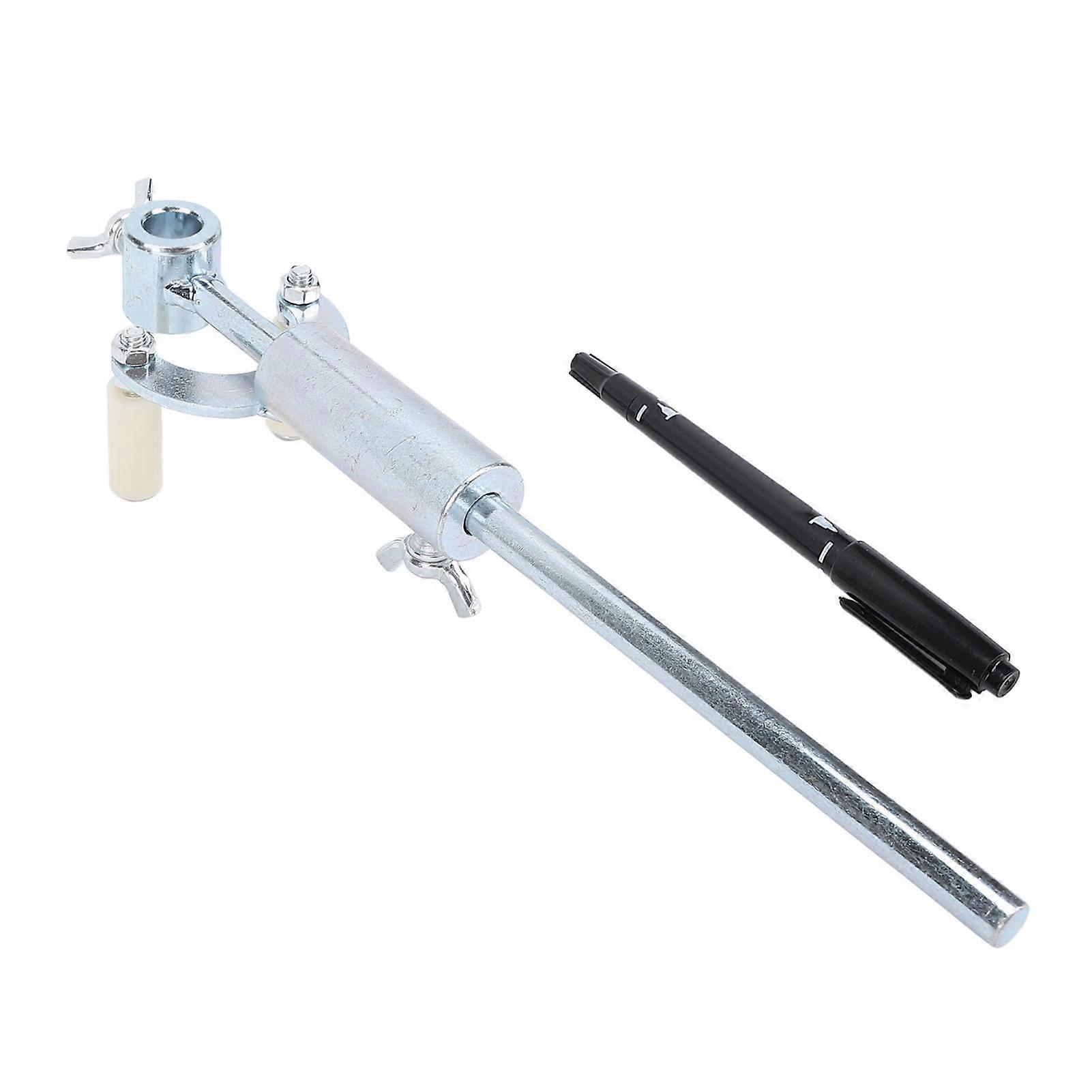 Galvanized scriber for wheel repair - parallel locating tool